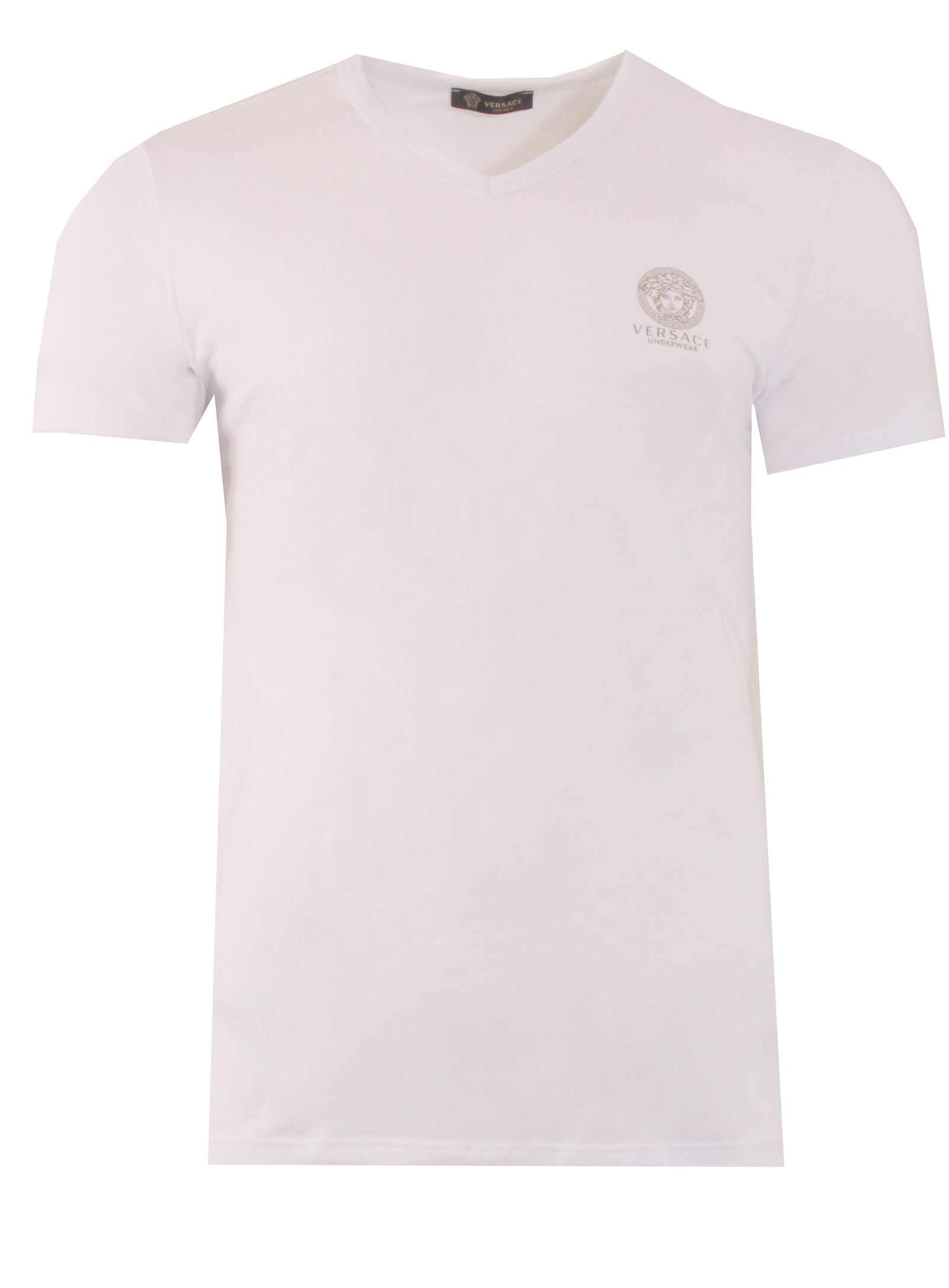 Versace Men's MC Scollo V Tee in White – view 1 of 2
