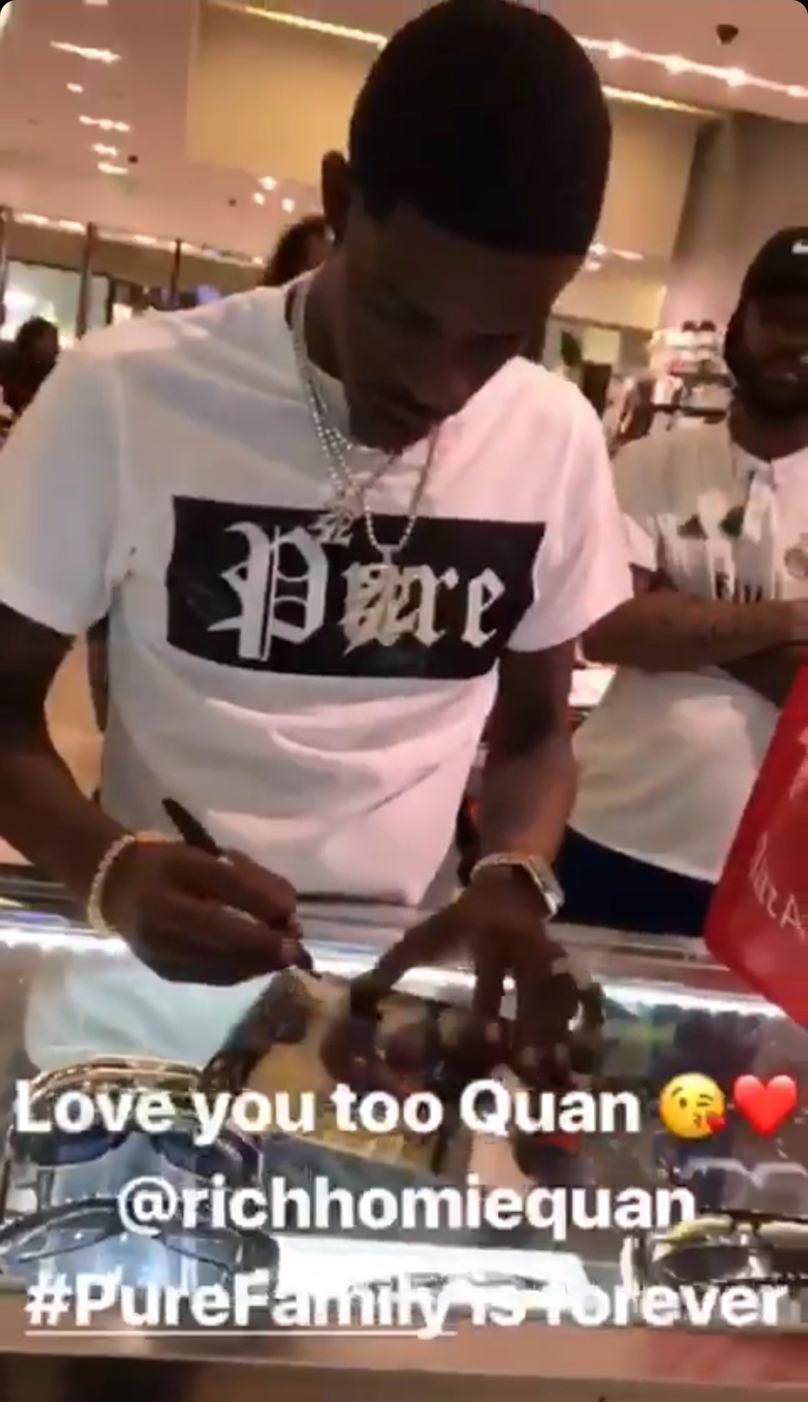 New 2021 Stretch Pure Tee White with Black Block Logo