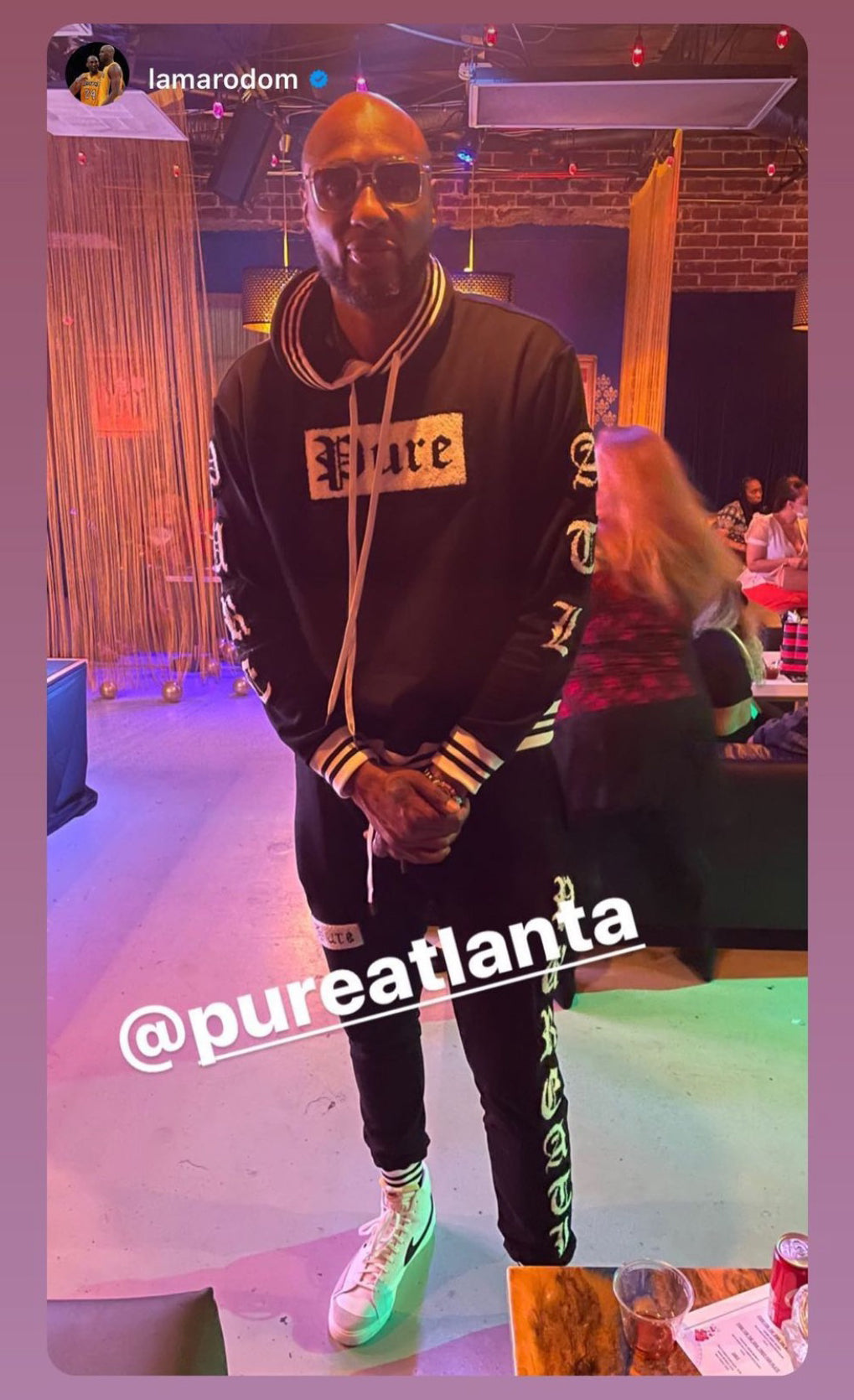 Pure Varsity Block Long Sleeve Hoodie in black and white – view 9 of 9