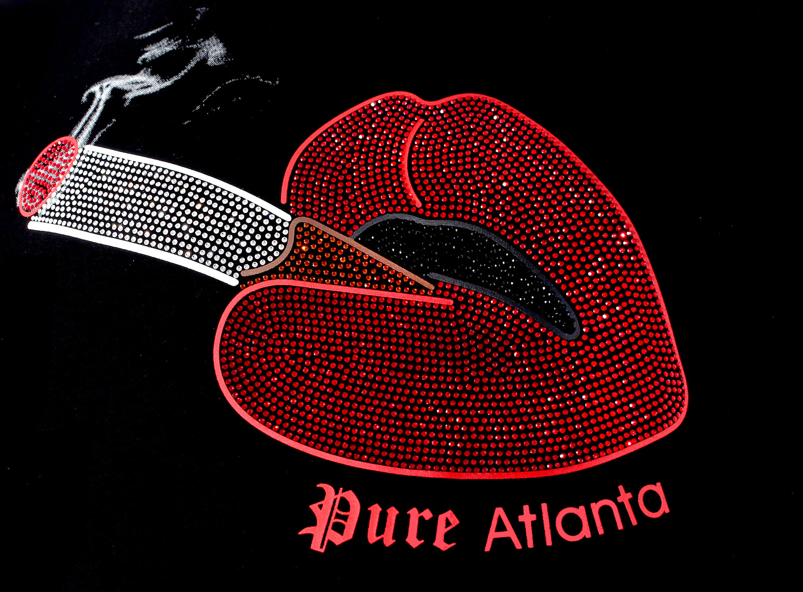 Pure Diamond Lips Tee in black – view 8 of 9