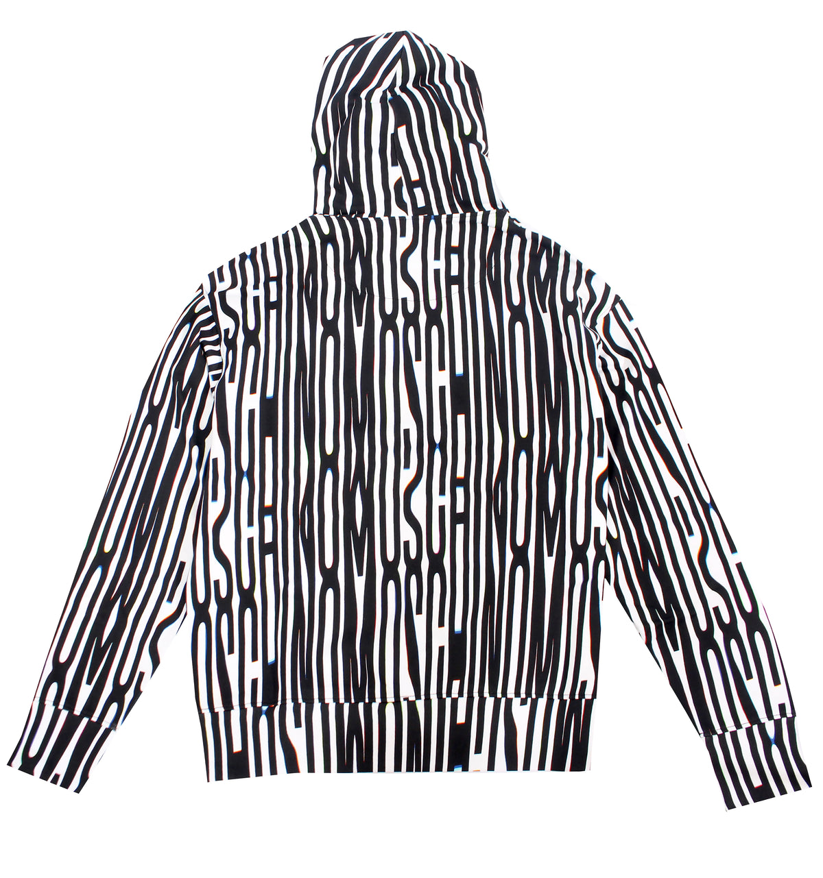 Moschino Glitch Hoodie - Black and White