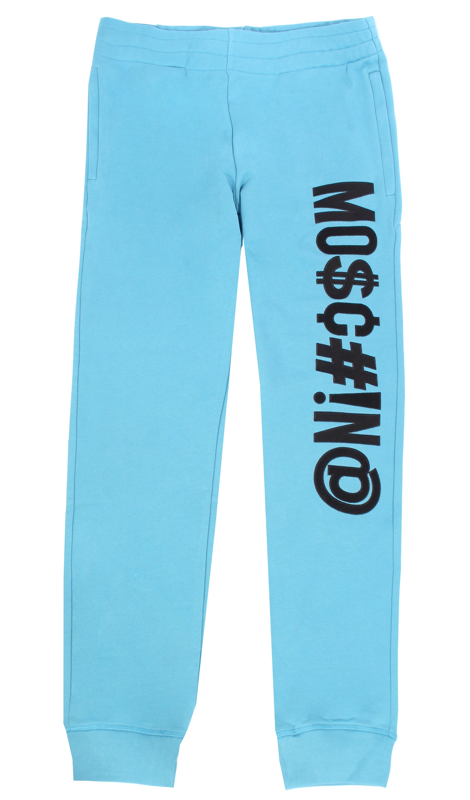 Moschino Mo$c#!n@ Embroidered Jogger in blue – view 1 of 3