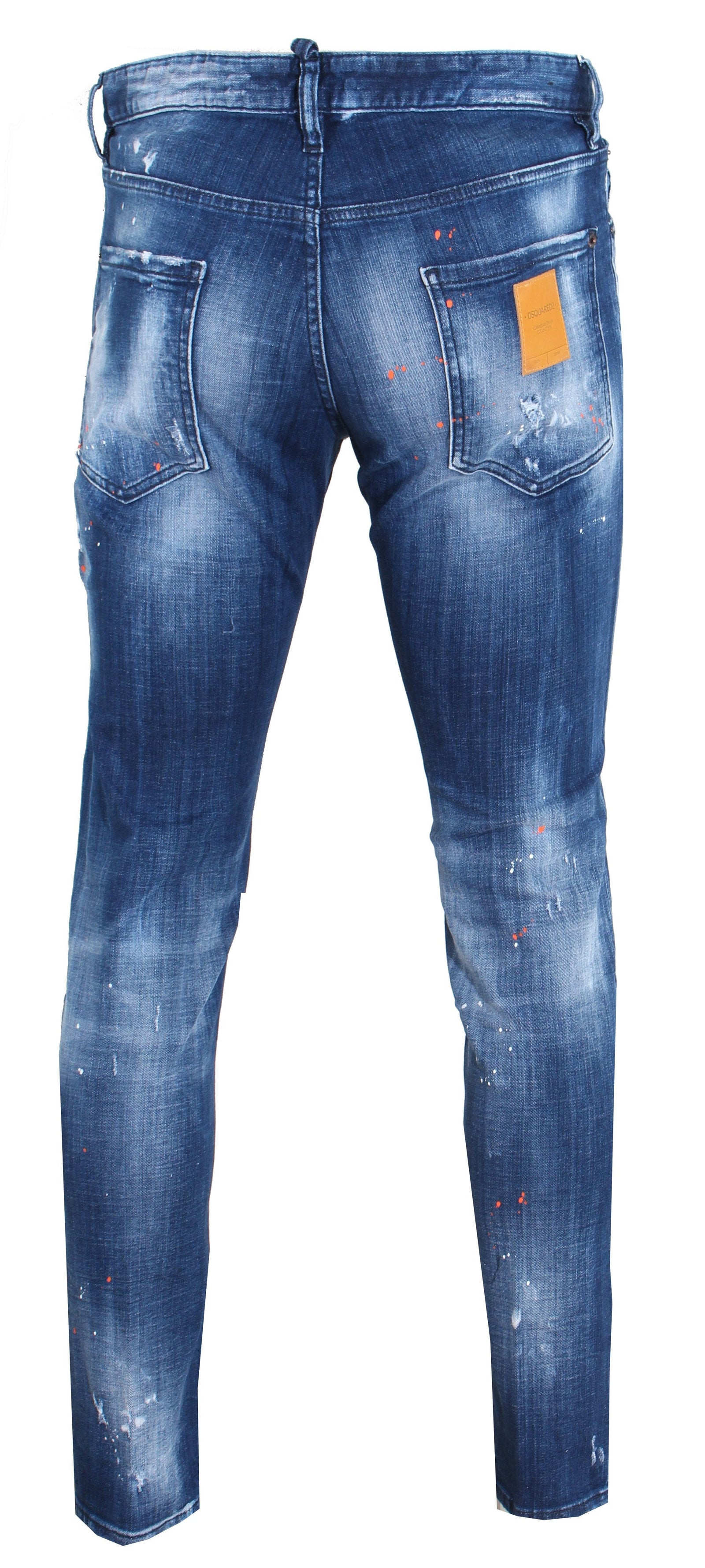 DSQUARED2 Medium Orange Country Wash Cool Guy Jeans in medium wash – view 2 of 3