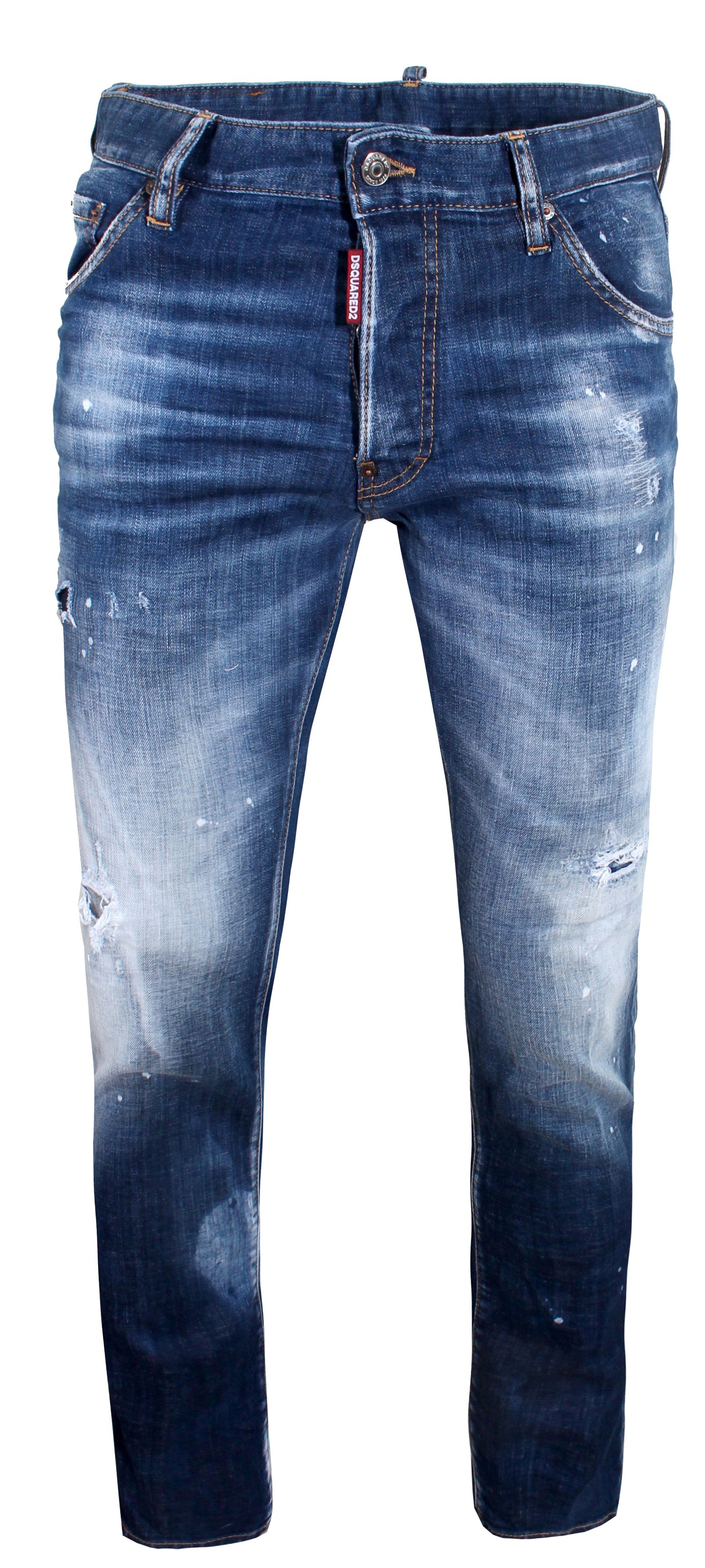 DSQUARED2 Distressed Cool Guy Jeans in blue – view 1 of 2