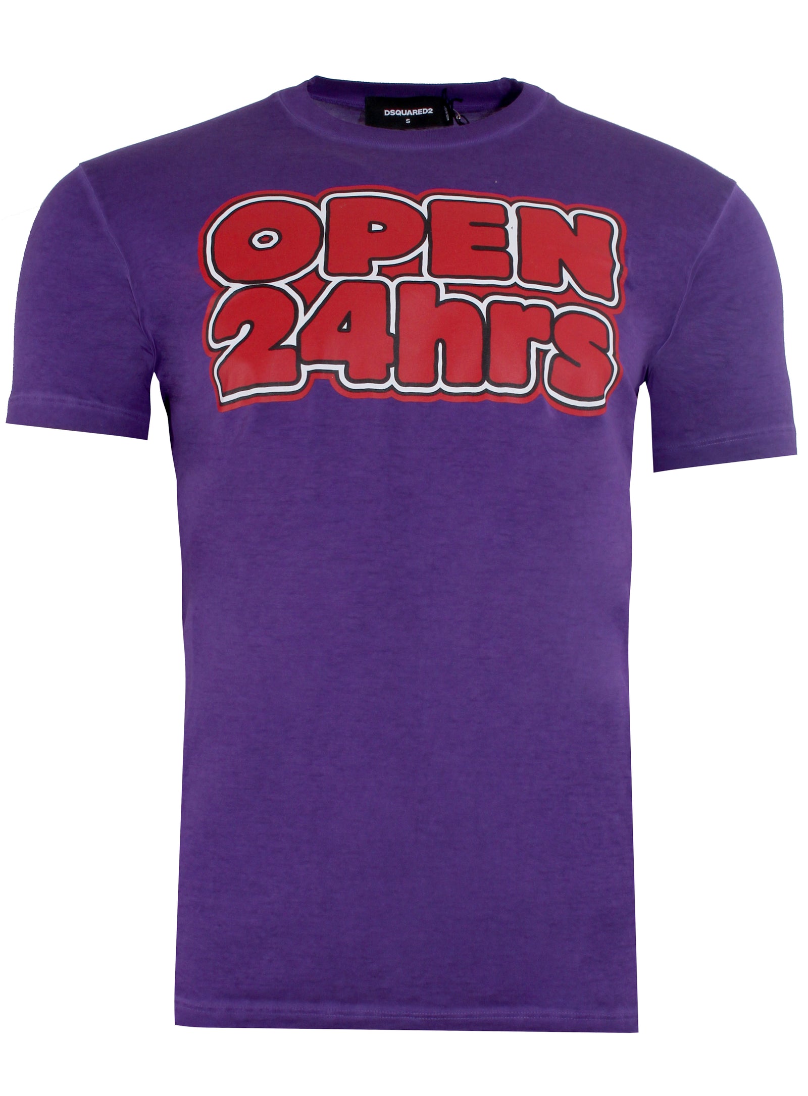 Men's Dsquared2 24 Hours Short Sleeve Tee Shirt in purple – view 1 of 2