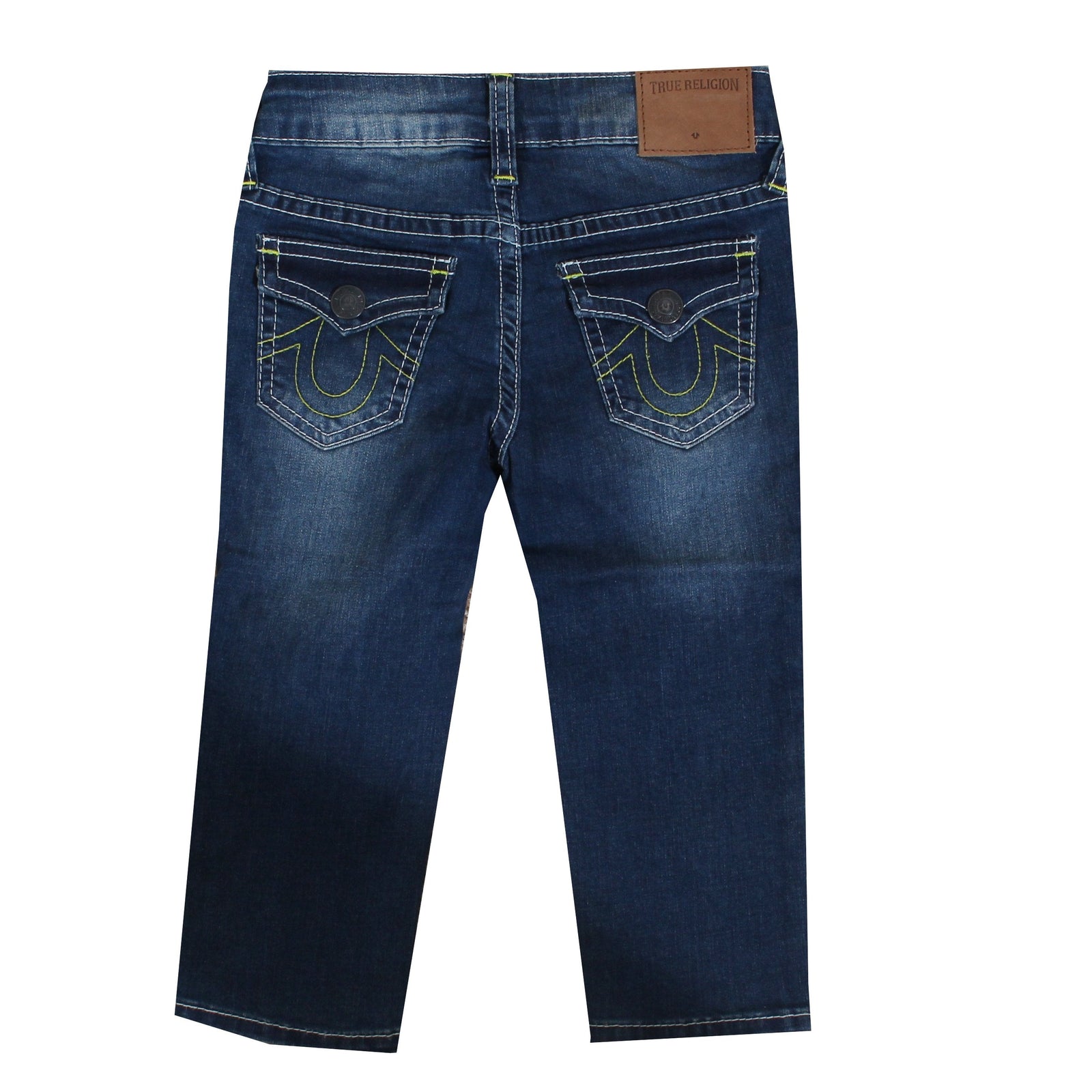 True Religion Kids Jeans with Green Stitching in blue – view 2 of 2