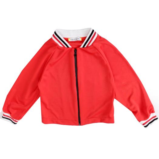 Iceberg Girls Long Sleeve Zip Track Jacket in red – view 1 of 3