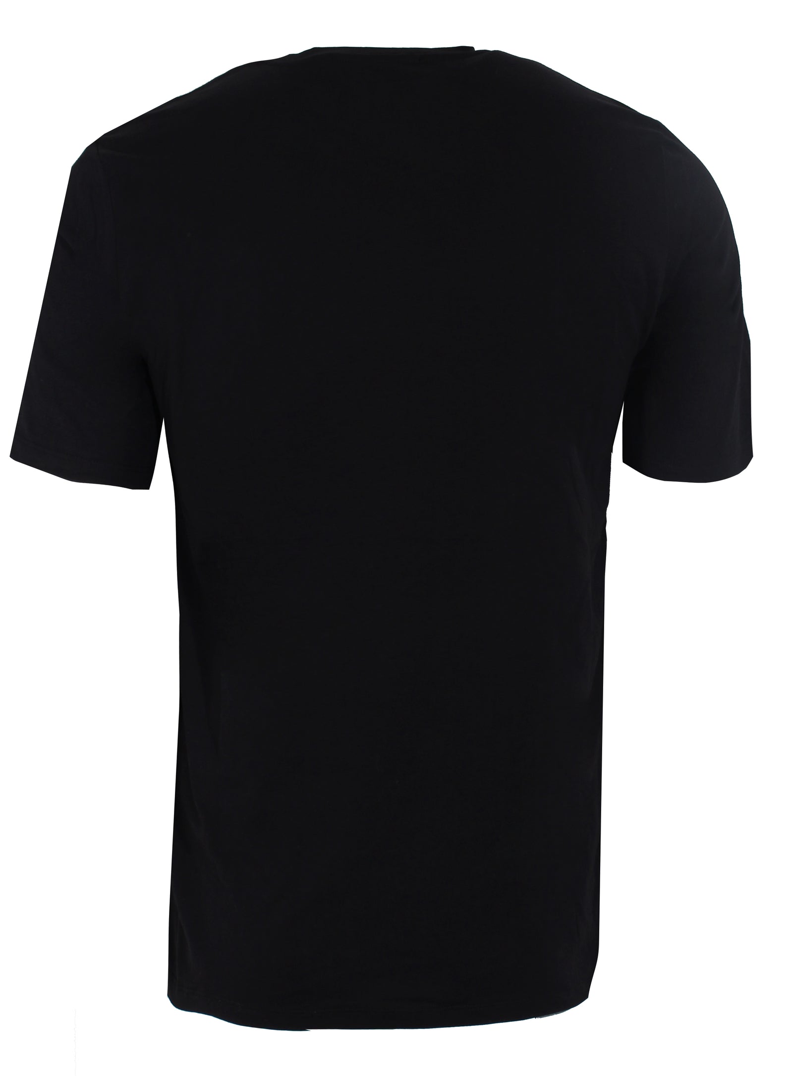 MSGM Men's Logo Tee Shirt in black, style 67 — alternate view