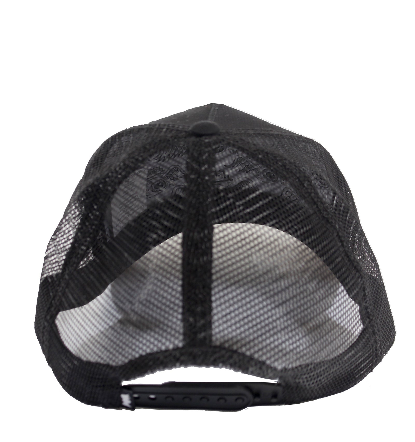 Premium Trucker Hat - Black With White Logo