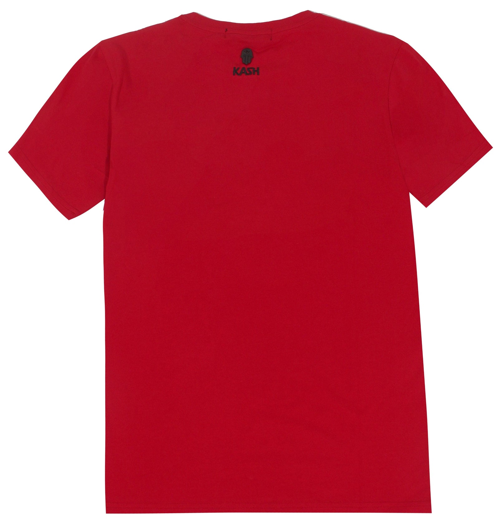 Kash Embroidered Short Sleeve Tee in red – view 3 of 3