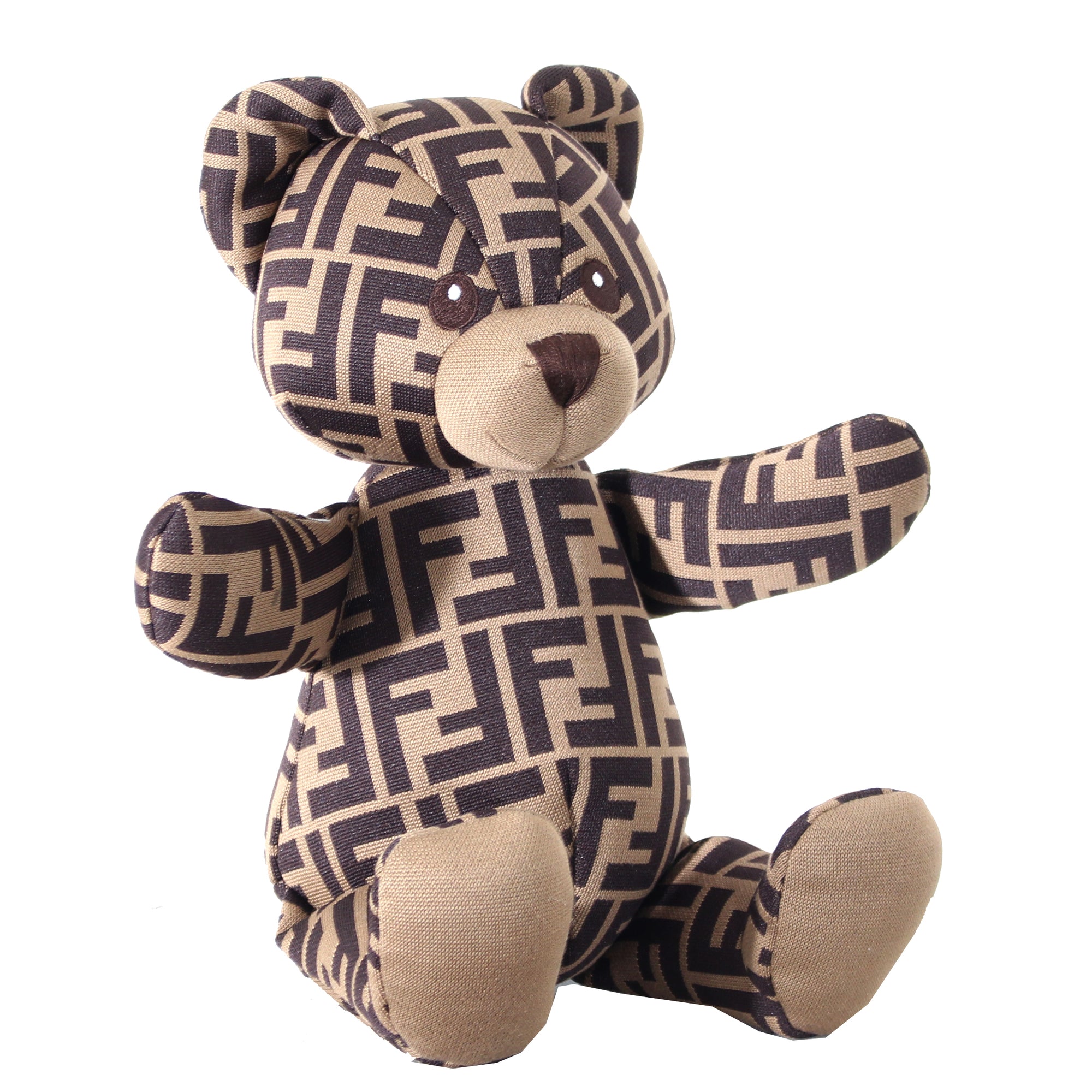 Toy Bear with Allover Logo Print