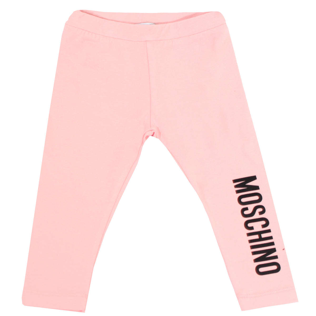 Baby Girl Leggings With Logo - Rose