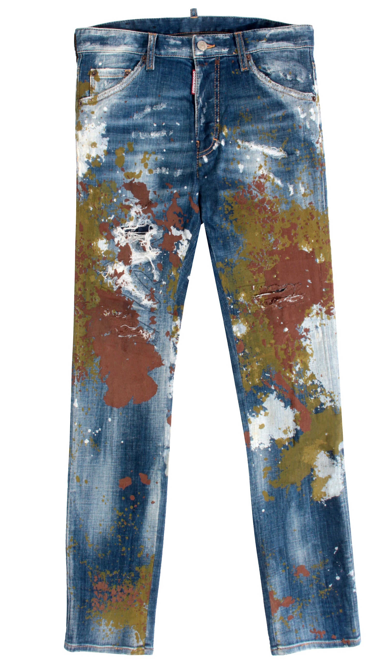 DSQUARED2 Paint Splatter Cool Guy denim in blue – view 1 of 2