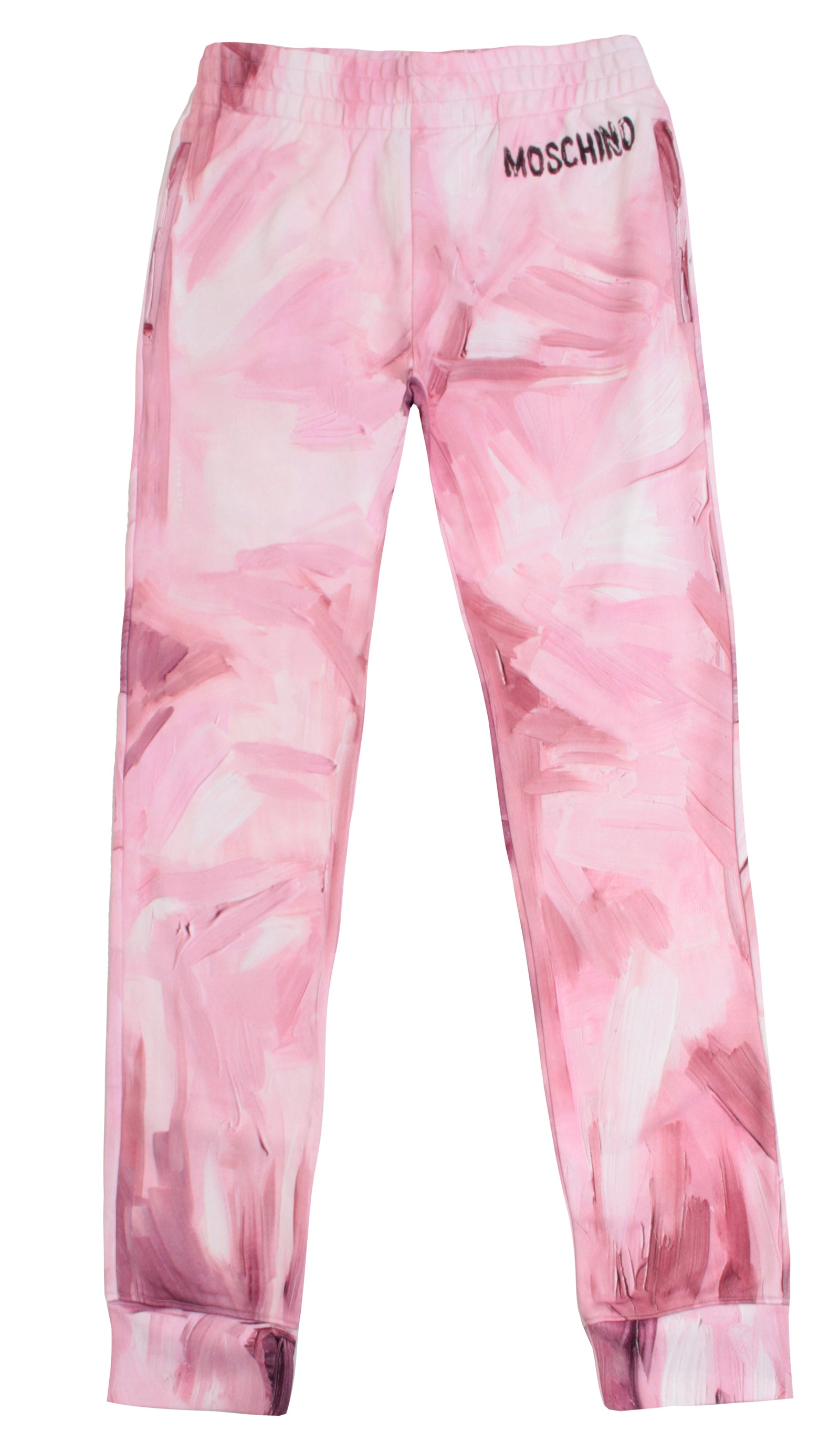 Moschino Painted Joggers in pink – view 1 of 3