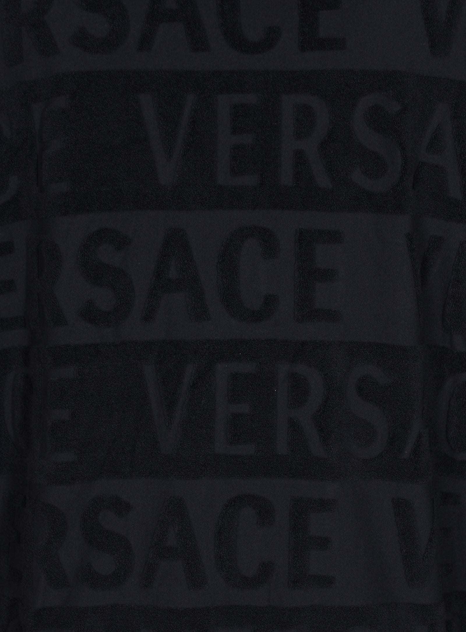 Versace men's all over logo track jacket with white trim — alternate view 3