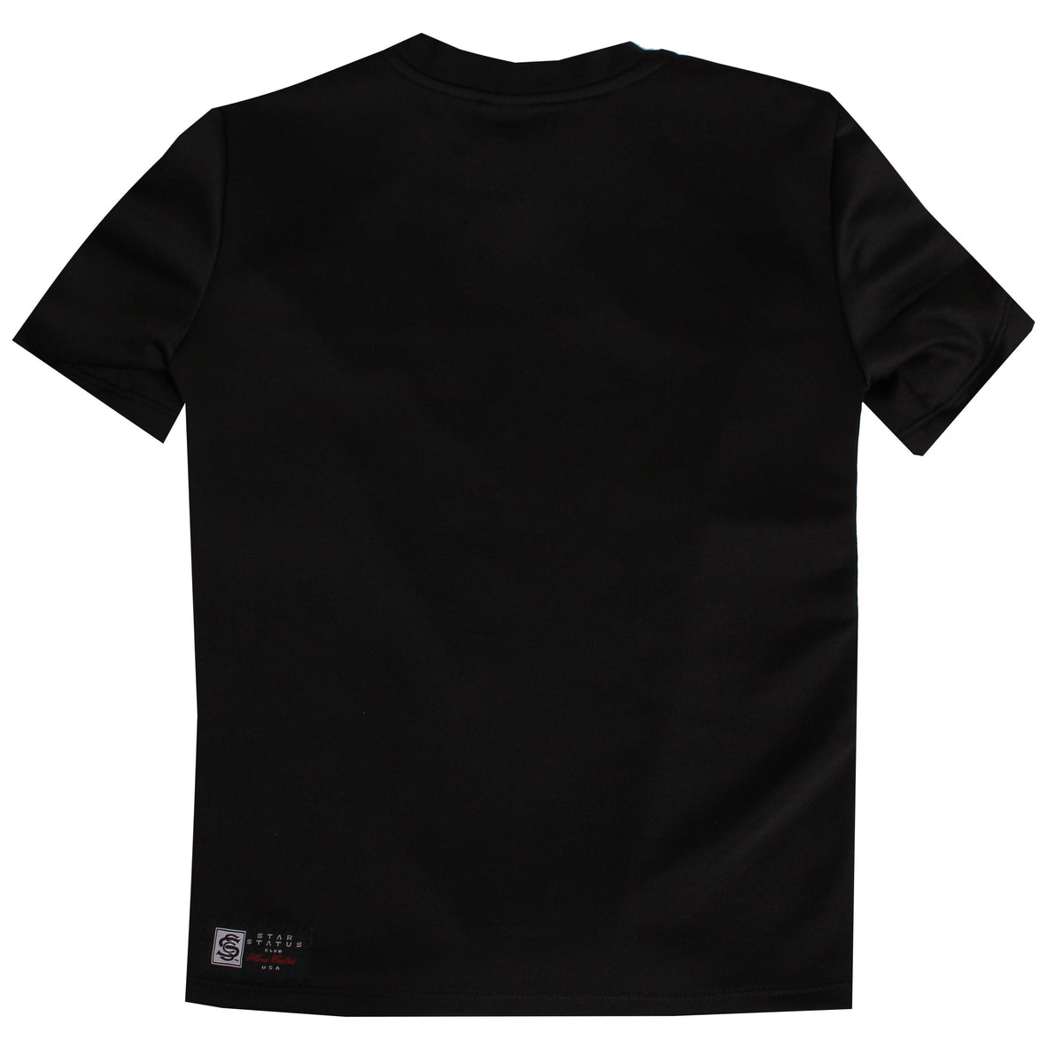 Kids Short Sleeve Star Status-Black and Red