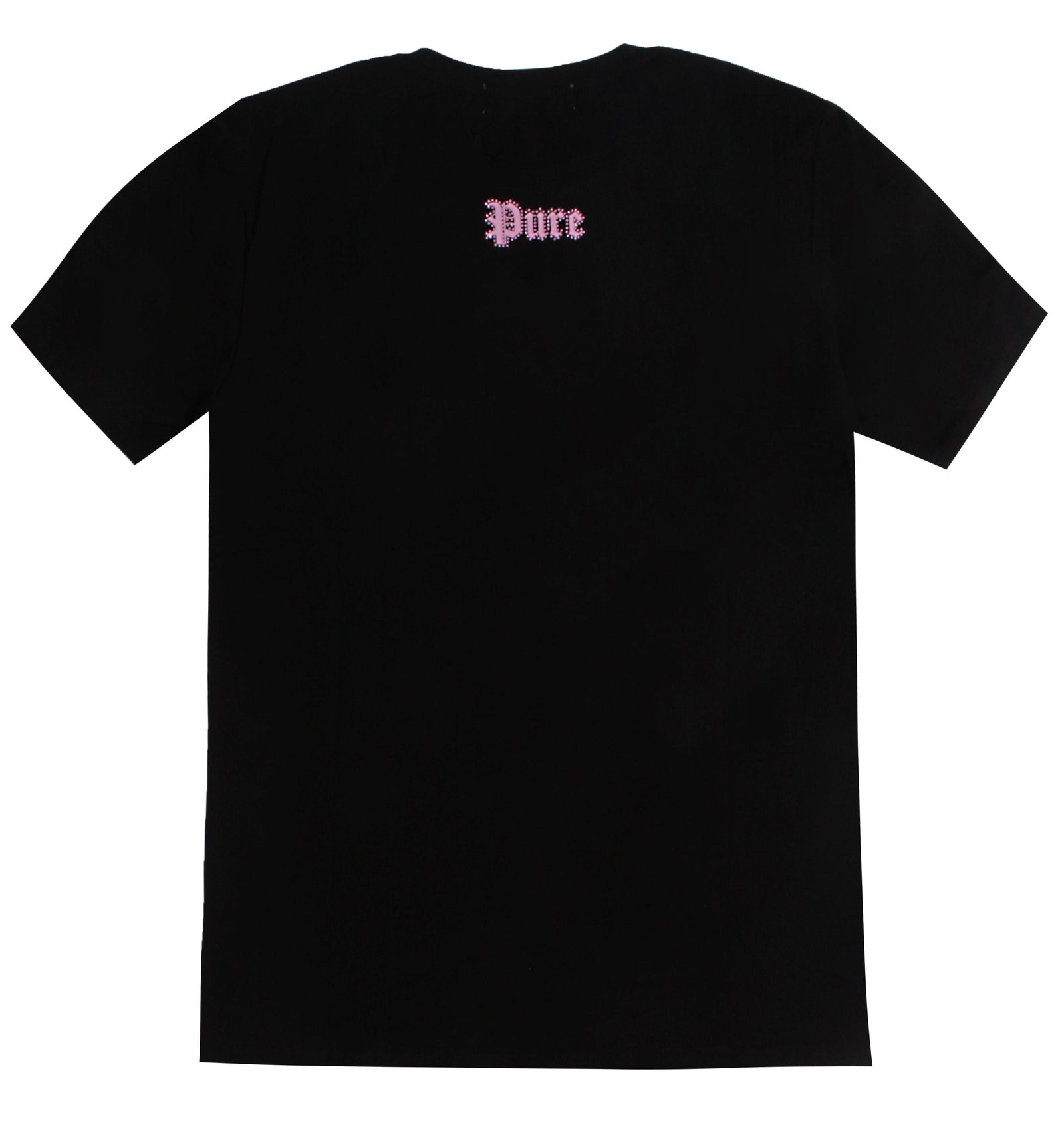 Logo Tee with Pink Diamond Pure Logo in black/pink – view 3 of 3