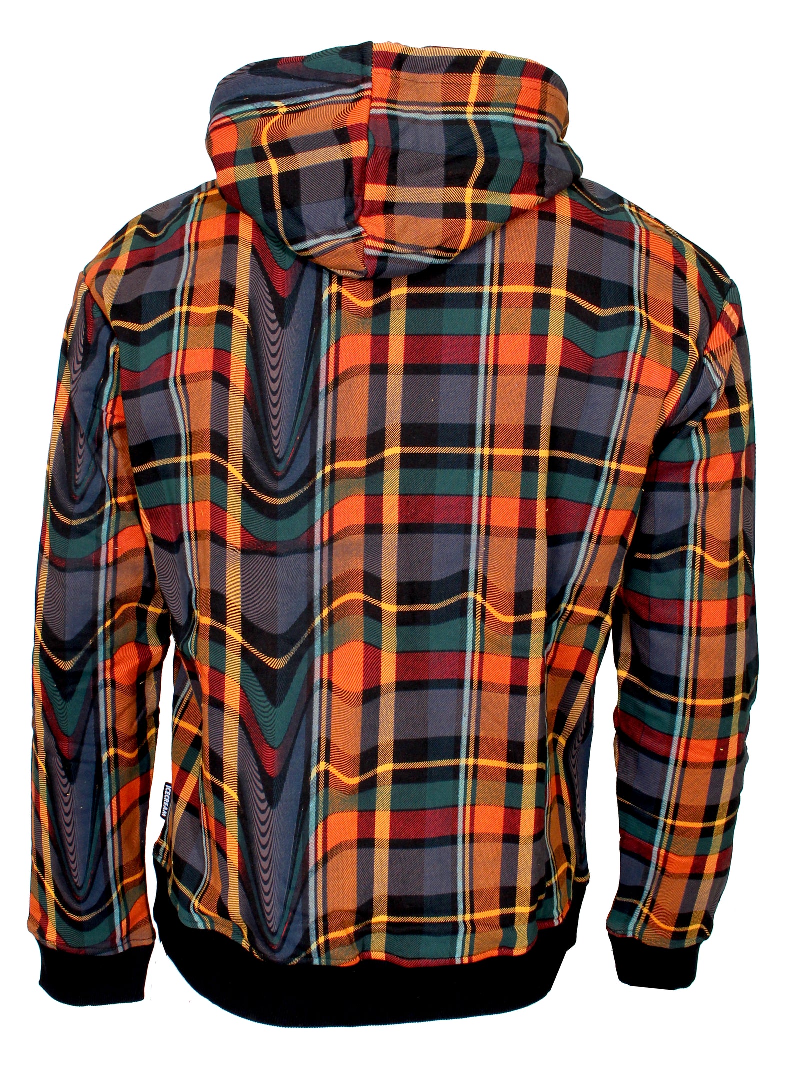 Icecream Staab Long Sleeve Hoodie in plaid – view 2 of 3