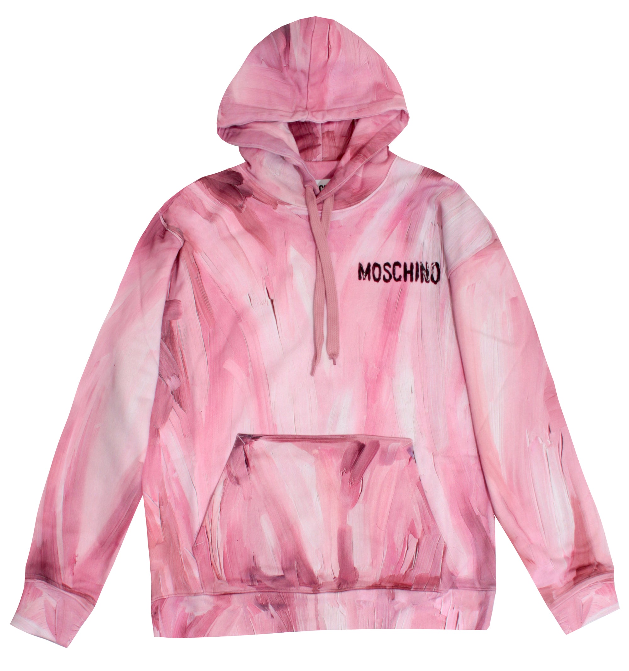 Moschino Marbled Pullover Hoodie - Pink