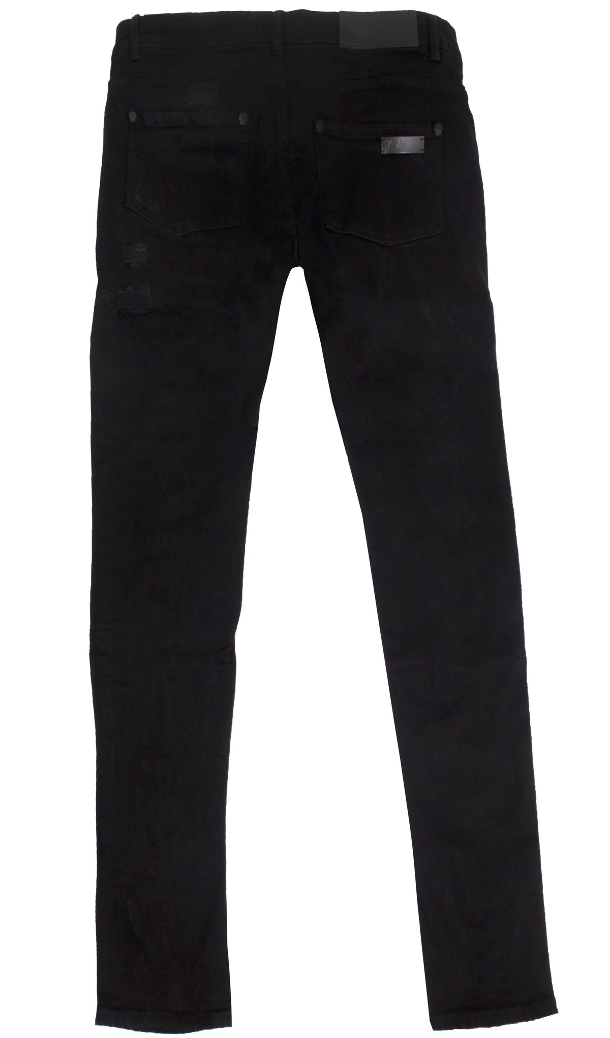 Men's Distressed Black Kash Denim