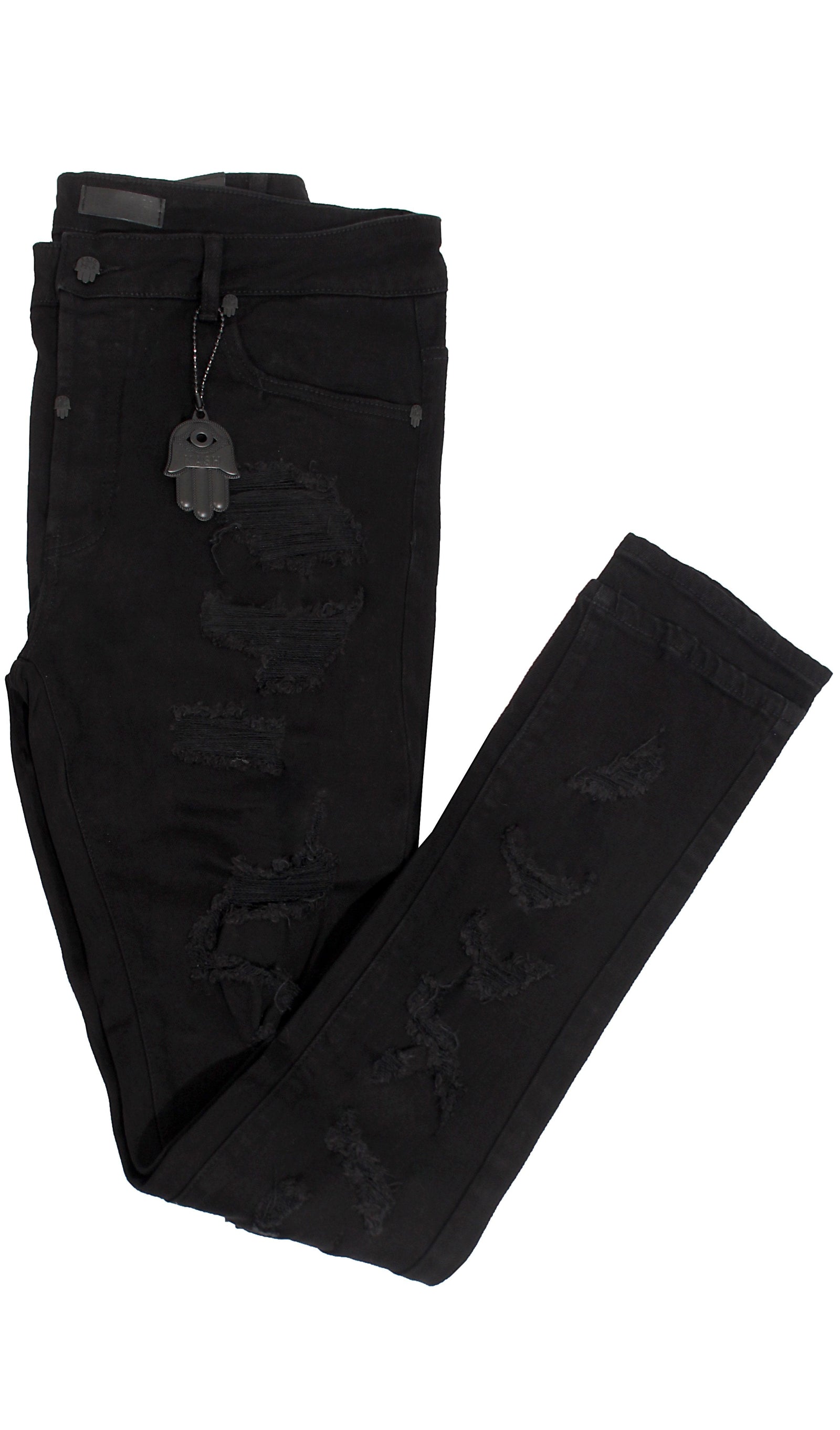 Men's Distressed Black Kash Denim in black – view 6 of 6