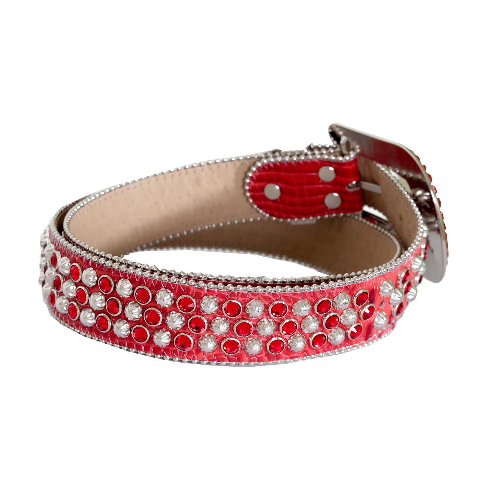 B.B. Simon Red and Silver Crystal Belt – view 2 of 4