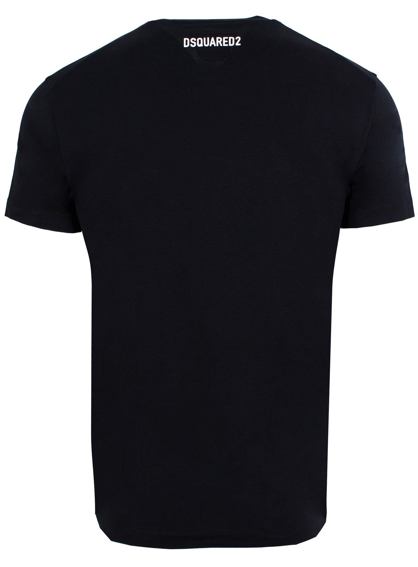 DSQUARED2 Leaf Graphic Short Sleeve Tee in black – view 2 of 2