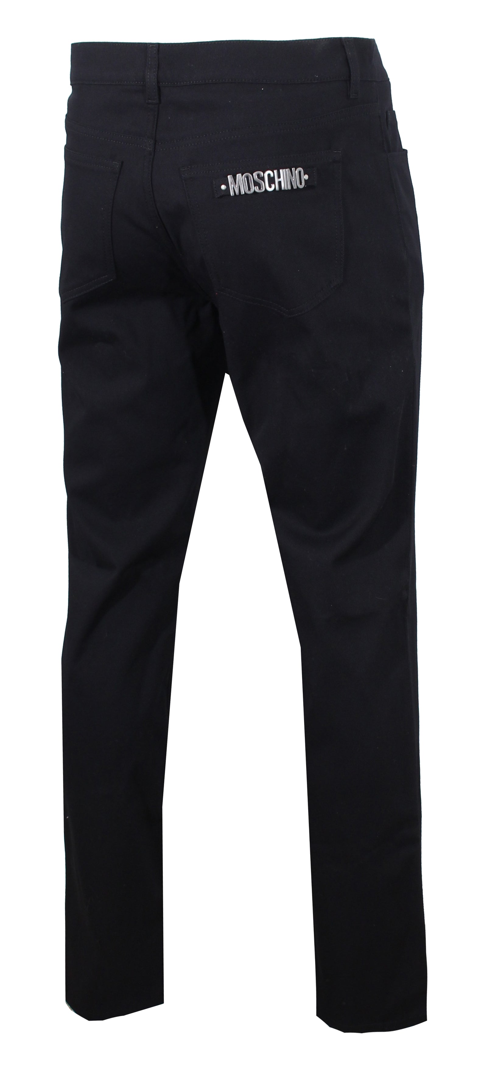 Moschino Back Pocket Logo Denim in black – view 2 of 3
