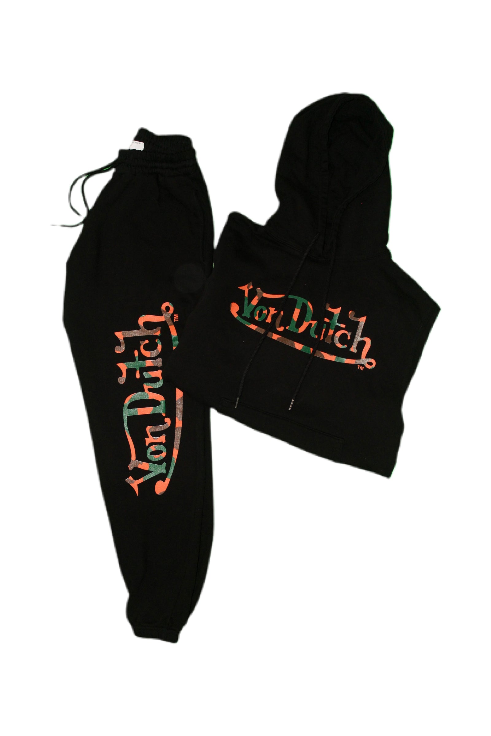 Von Dutch Camo Logo Jogger in black – view 2 of 2
