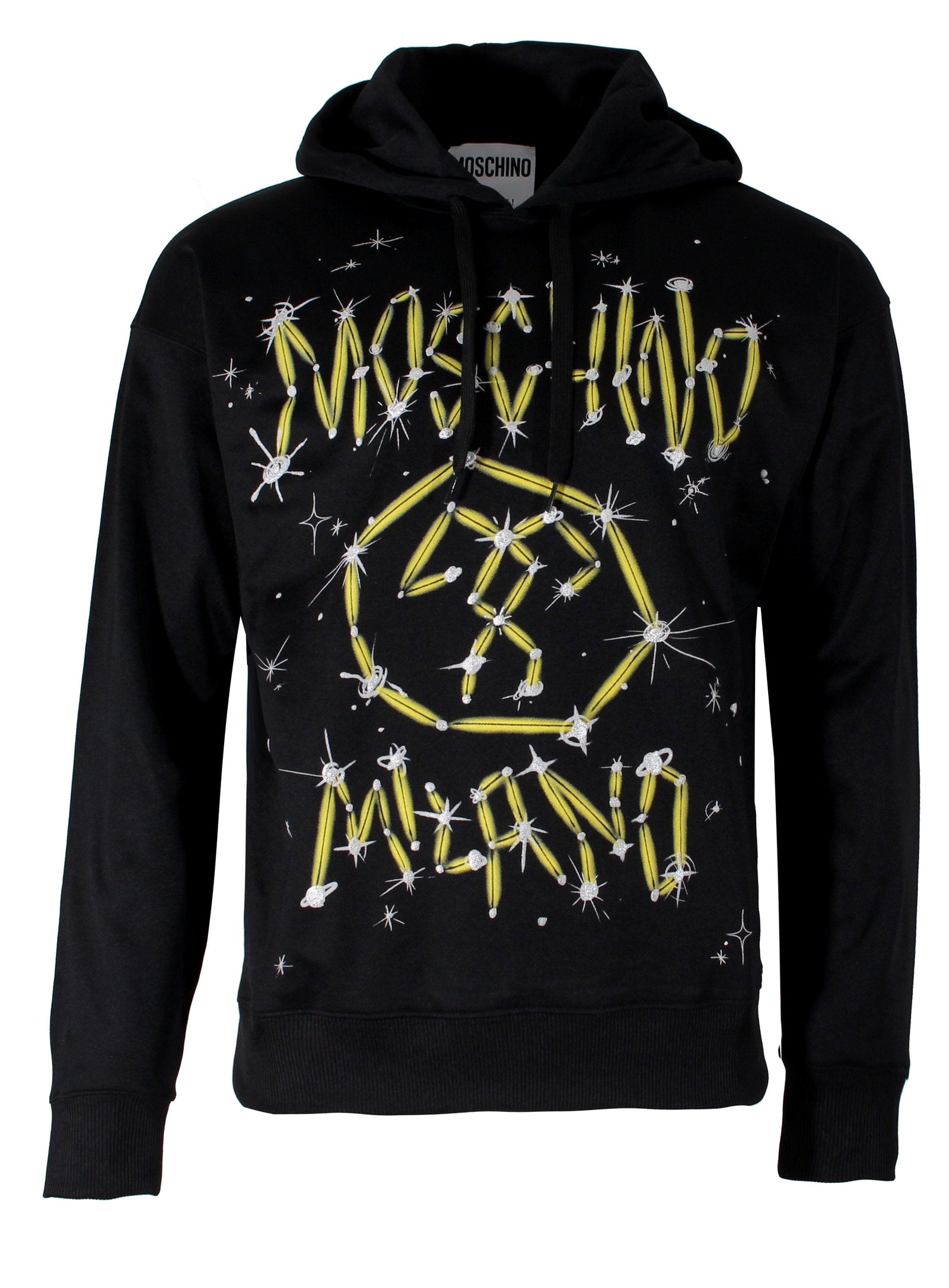Moschino Graphic Pullover Hoodie in black – view 1 of 3
