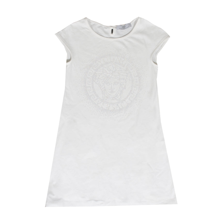 Girls Cap Sleeve Embellished Dress