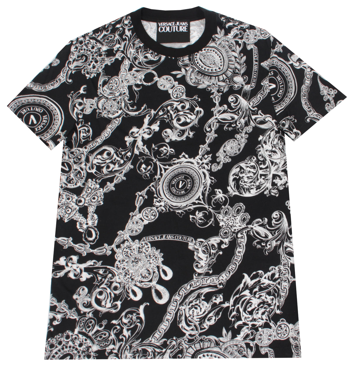 Black and White Baroque Print Tee