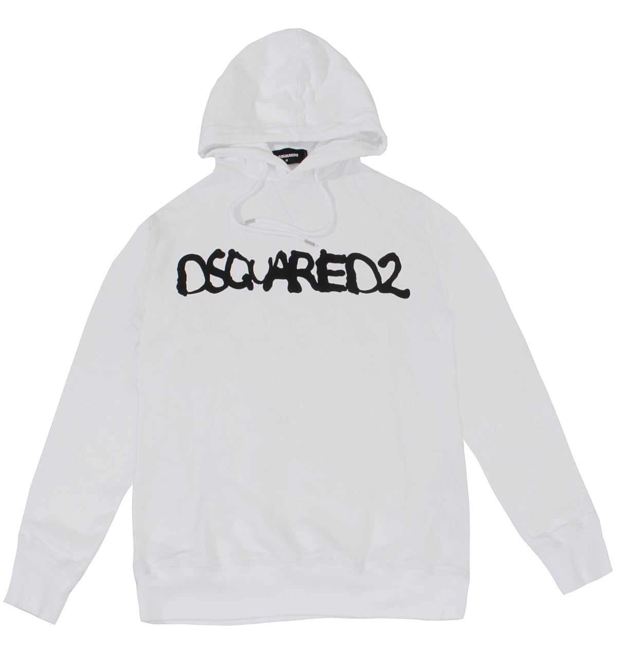 Dsquared2 Logo Hoodie - White & Black