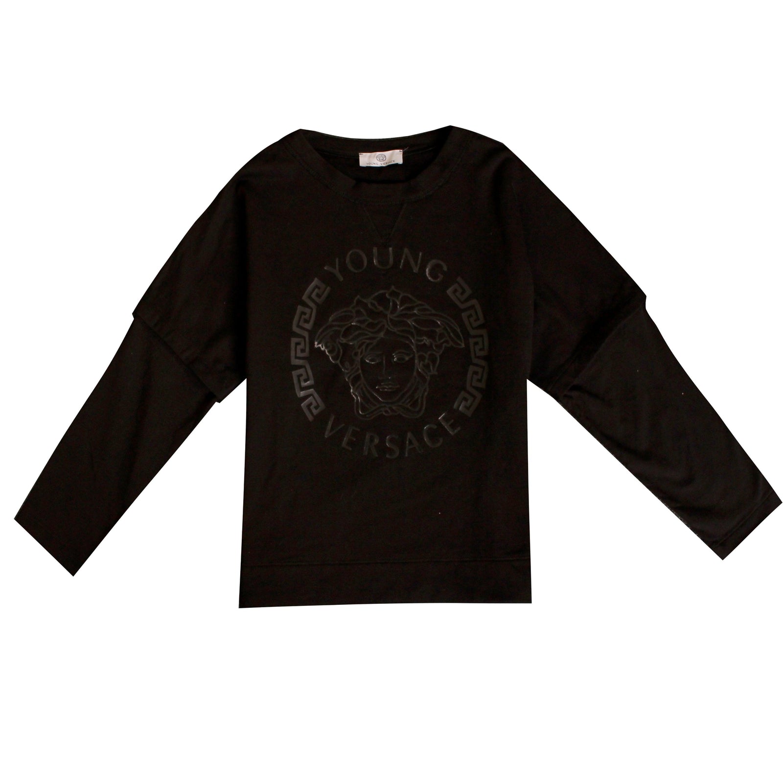 Young Versace Kids Crewneck Sweatshirt in black – view 1 of 3
