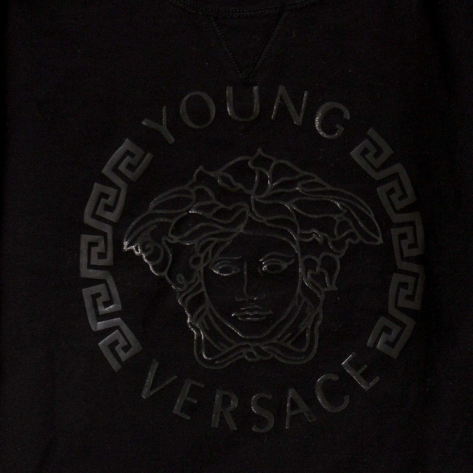 Young Versace Kids Crewneck Sweatshirt in black – view 2 of 3