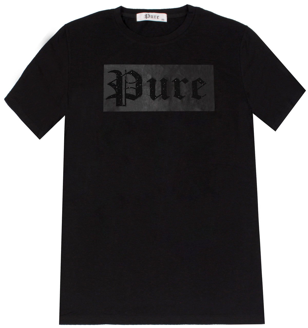 Logo Black Tee with Diamond Pure Logo