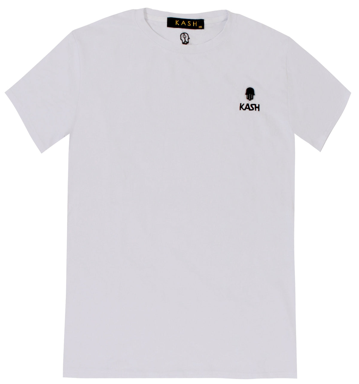 Kash Embroidered Short Sleeve Tee - White