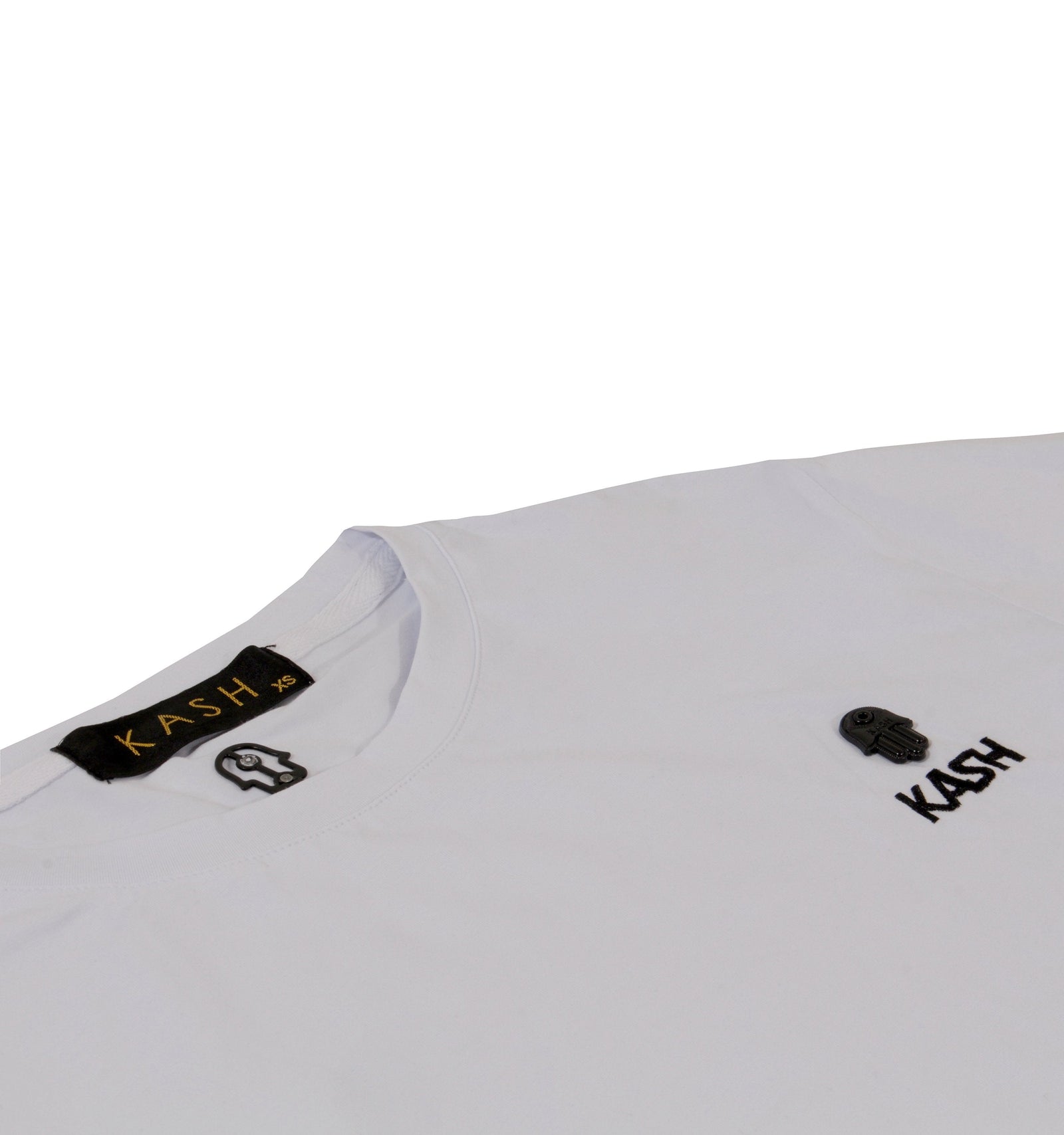 Kash Embroidered Short Sleeve Tee in white – view 3 of 3