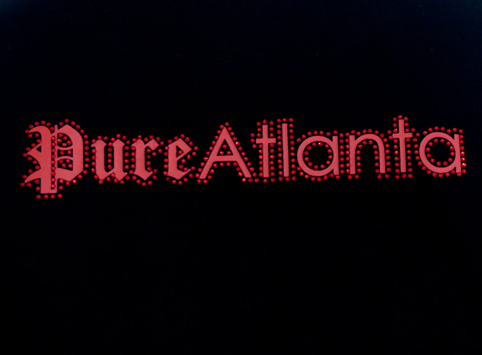 Pure Red Diamond Block Logo Tee in black – view 7 of 8