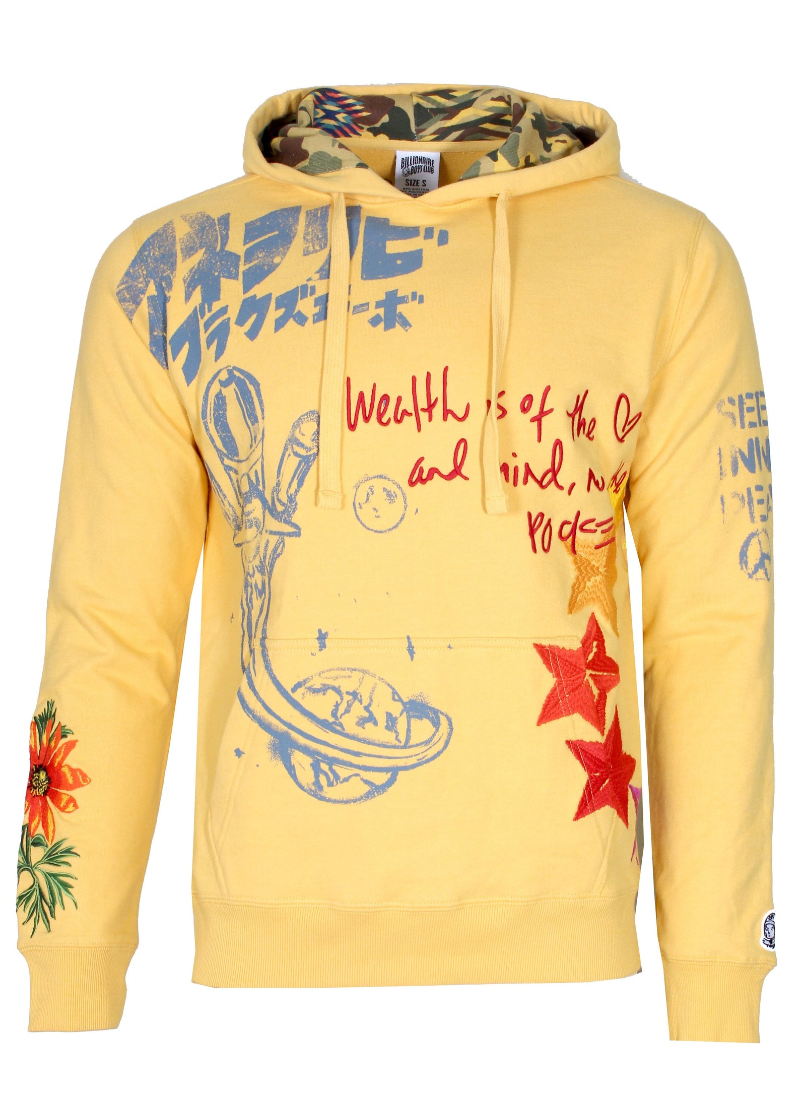 Billionaire Boys Club Men's BBC Shuttle Hoody in yellow