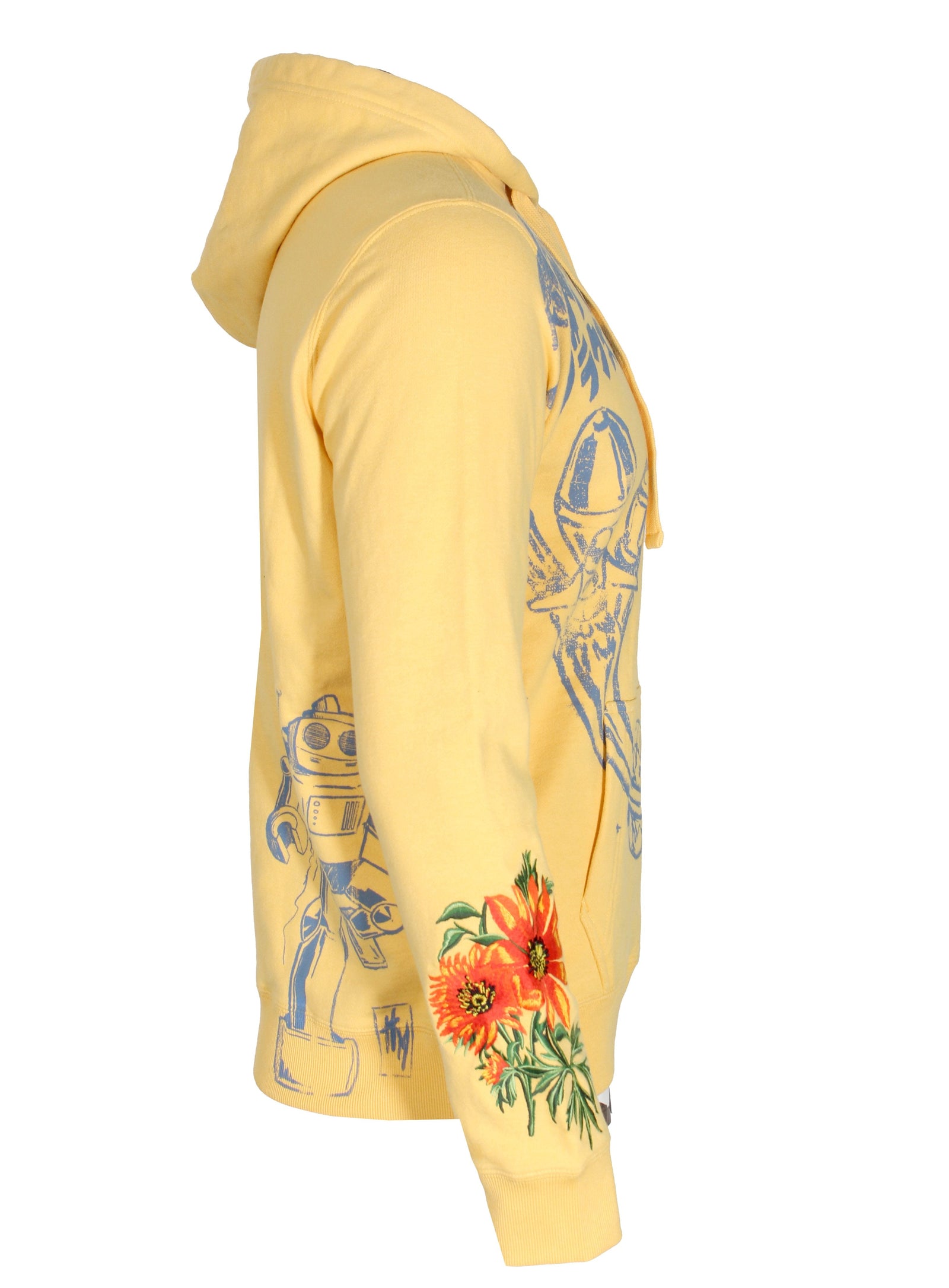 Billionaire Boys Club Men's BBC Shuttle Hoody in yellow — alternate view 3
