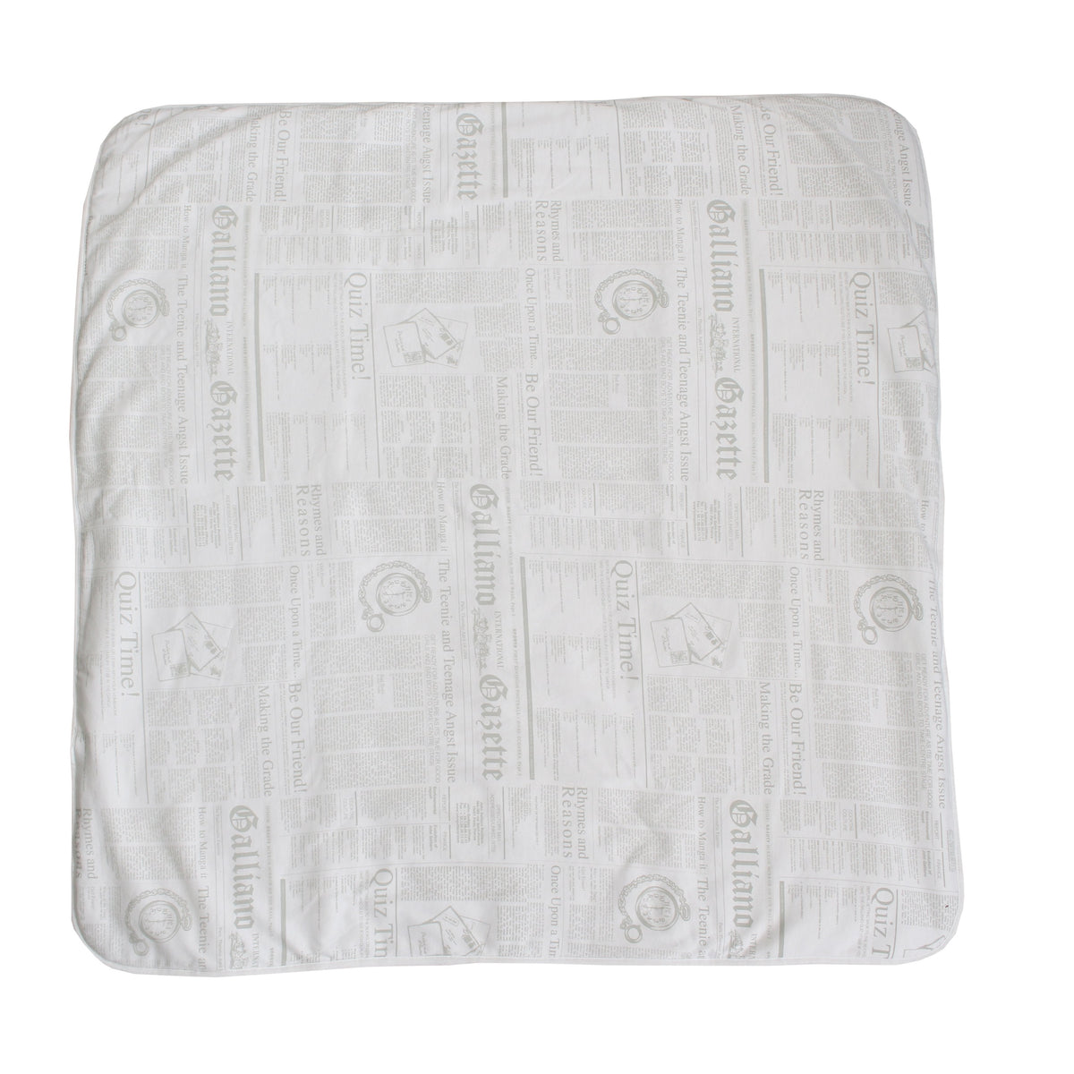 John Galliano Print Baby Blanket