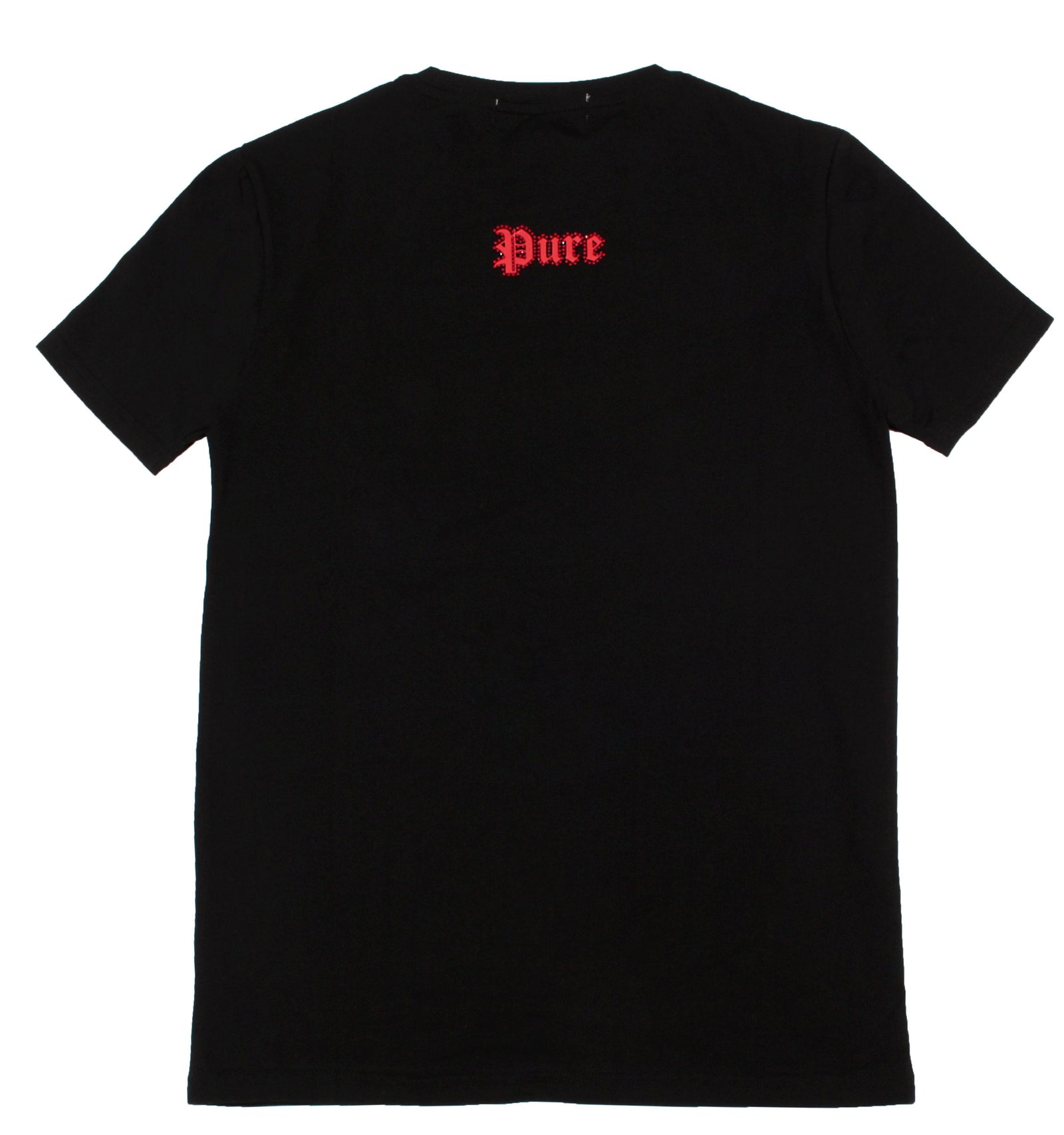 Pure Red Diamond Block Logo Tee in black – view 2 of 7