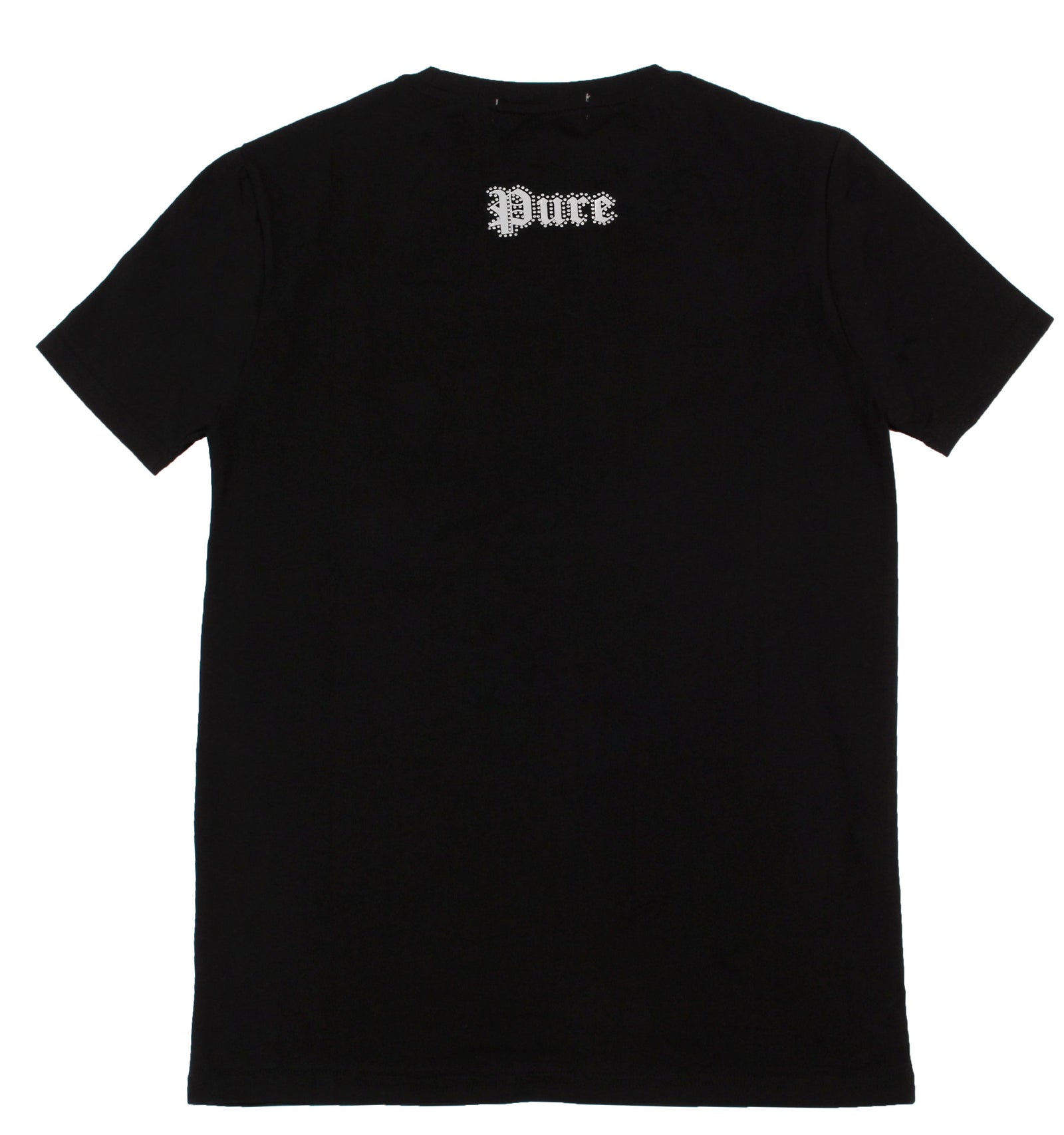 Black Tee with Silver Pure Logo in black with silver logo – view 5 of 6