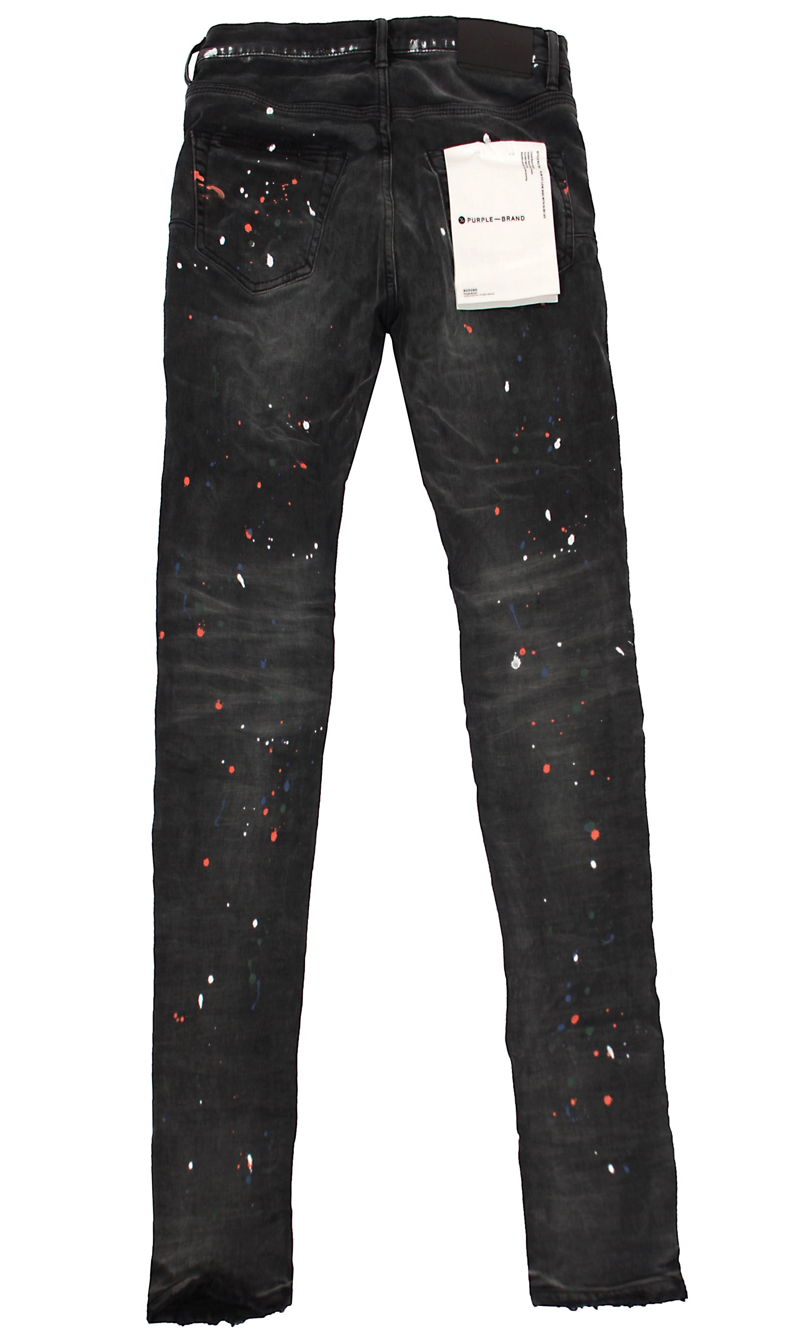 Purple Brand P001 Jeans in black paint repair – view 5 of 5