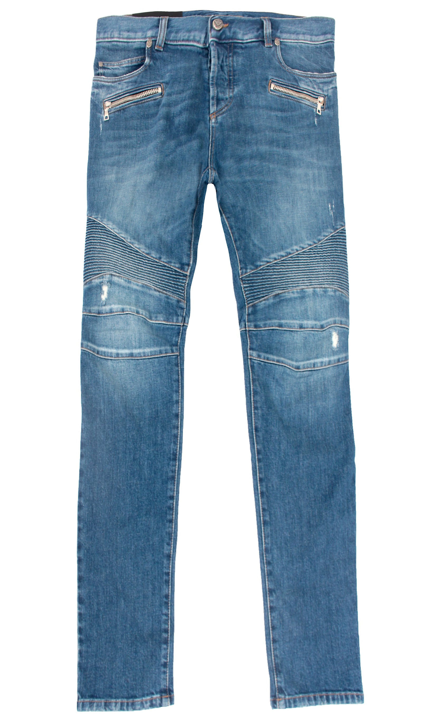 Balmain Ribbed Slim Jeans in blue – view 1 of 2