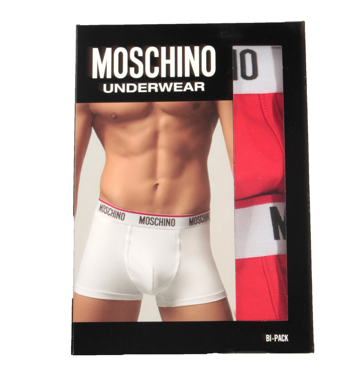 Moschino Logo Band Bi-Pack Briefs - Red
