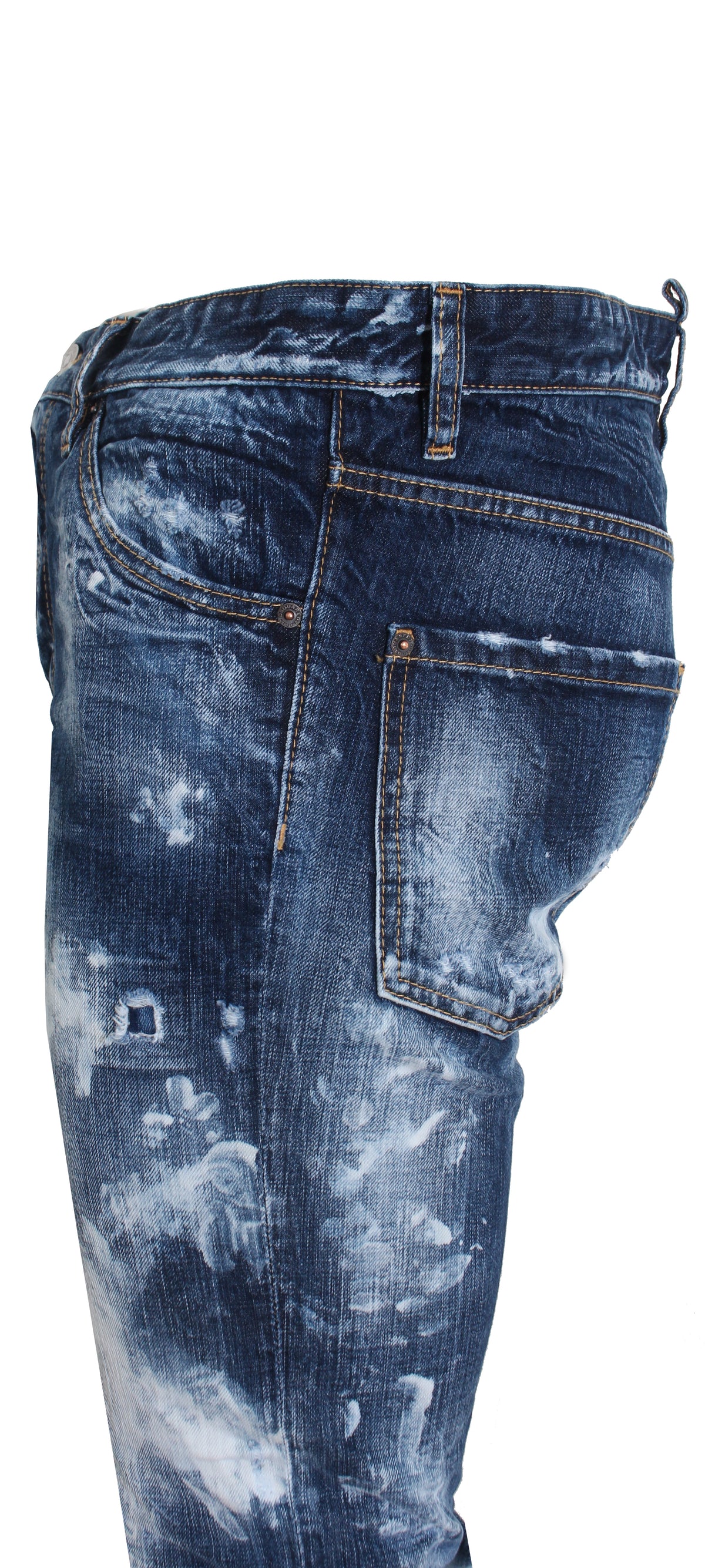 Bleached Cool Guy Jean - Blue