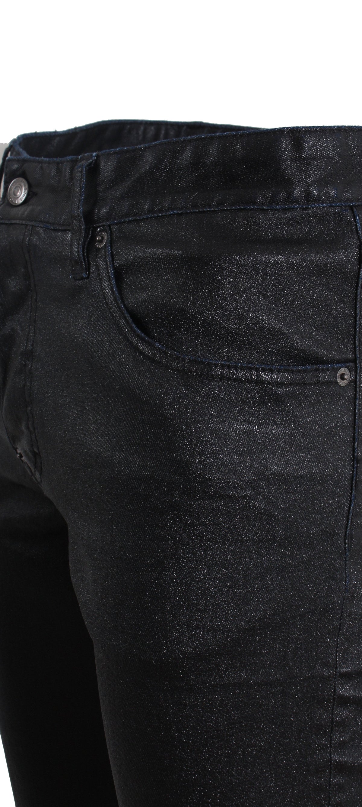 Wax Coat Sexy Mercury Jeans - Black