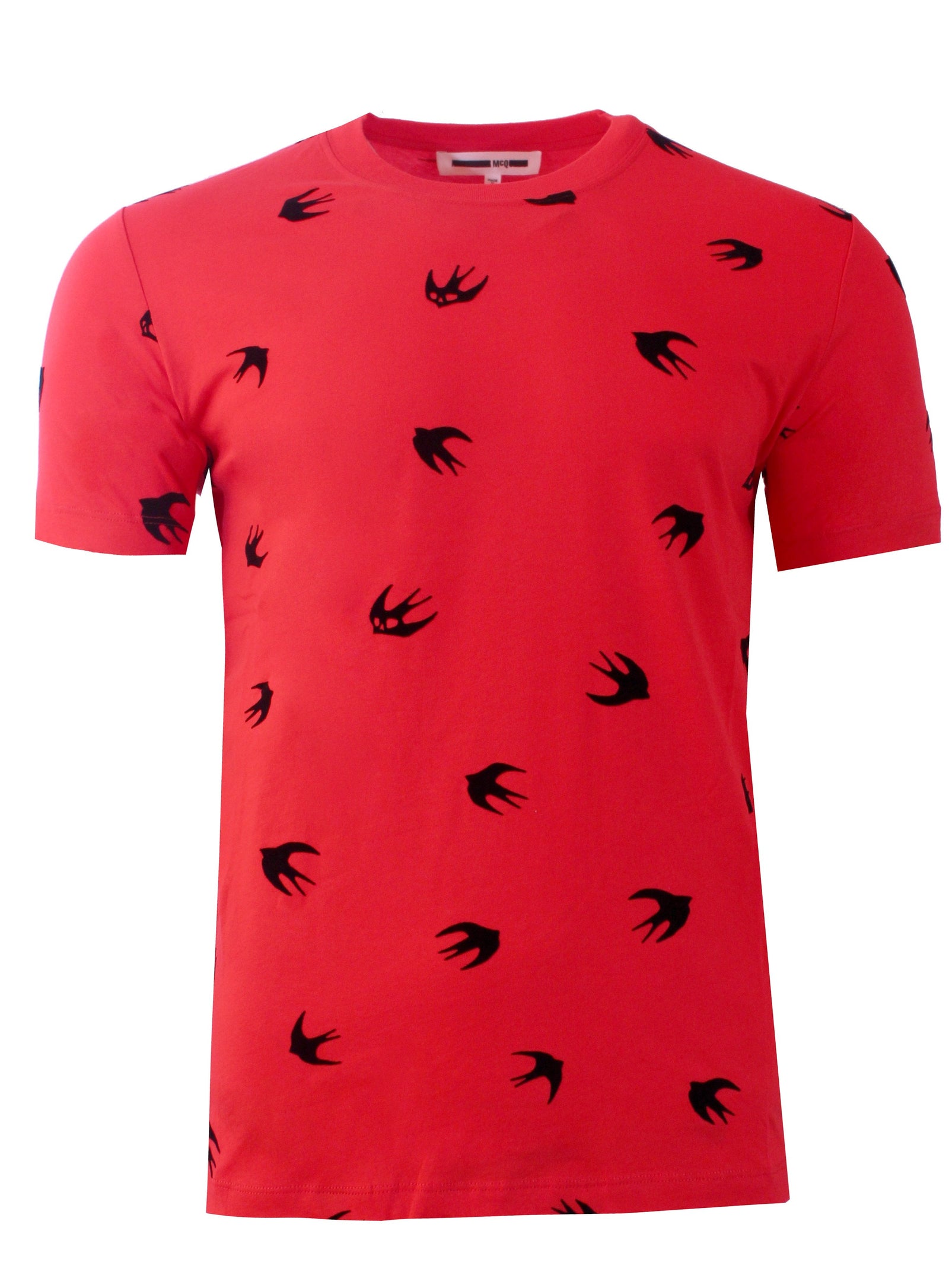 McQ Men's Red Swallow Tee Shirt